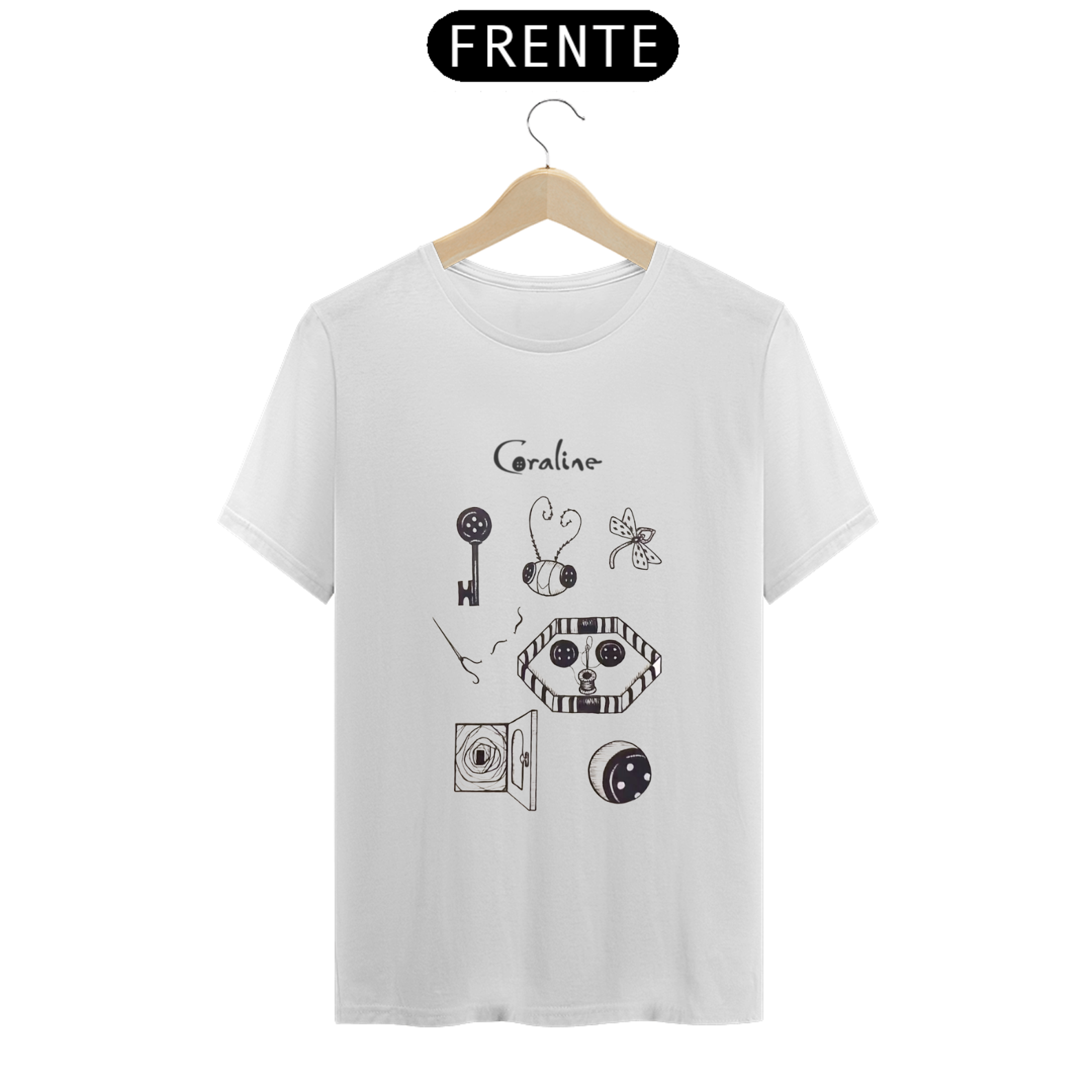 Nome do produto: T.Shirt Prime - Coleção Coraline 
