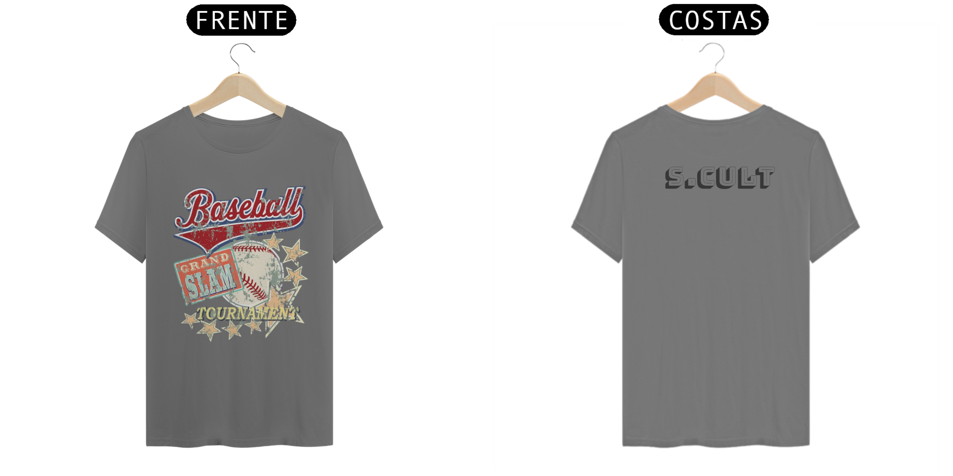 Nome do produto: T-Shirt Estonada- Coleção Streetwear- Estampa Baseball