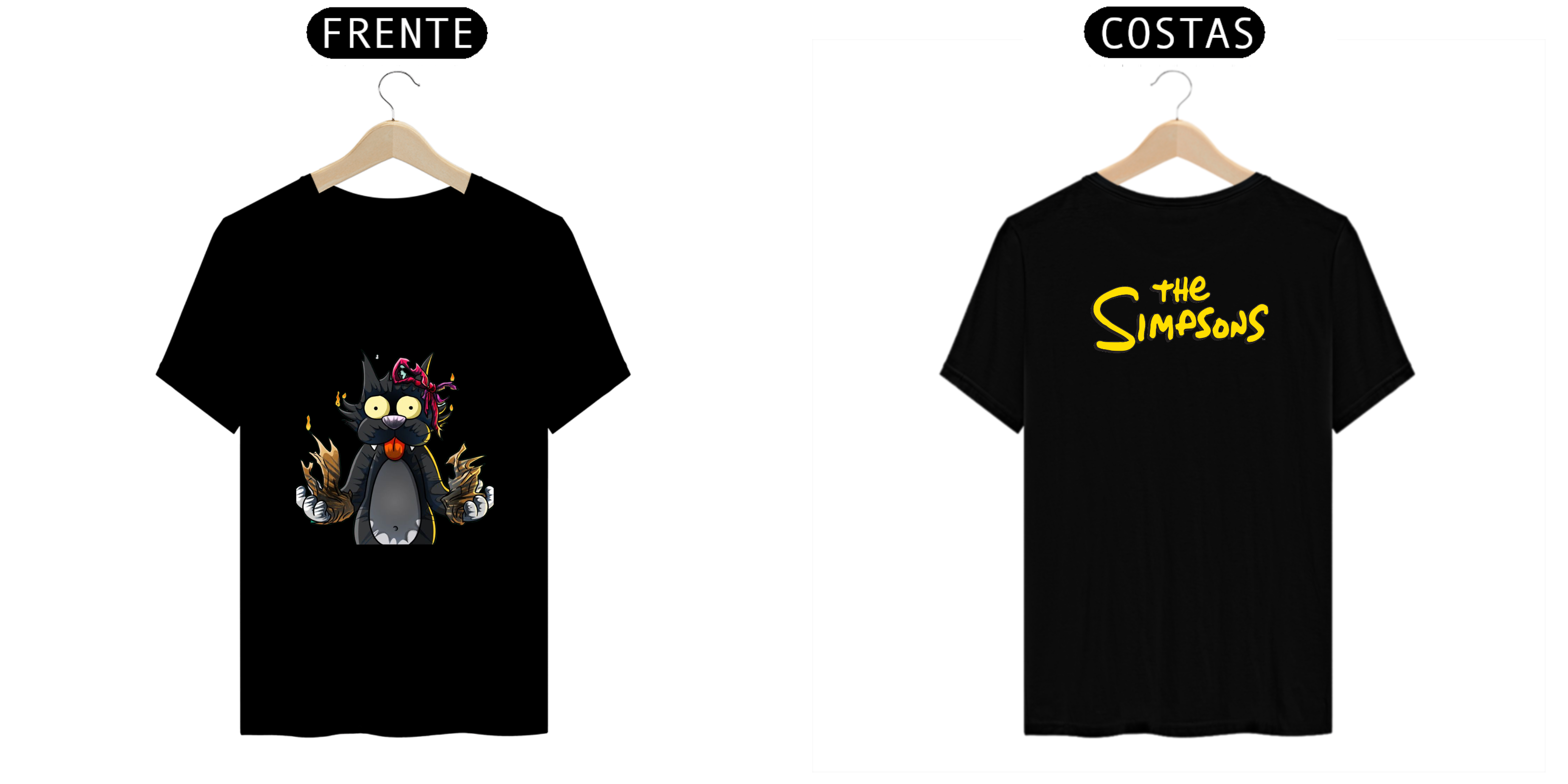 Nome do produto: T.Shirt Prime - Coleção The Simpsons - Estampa The Itchy & Scratchy Show