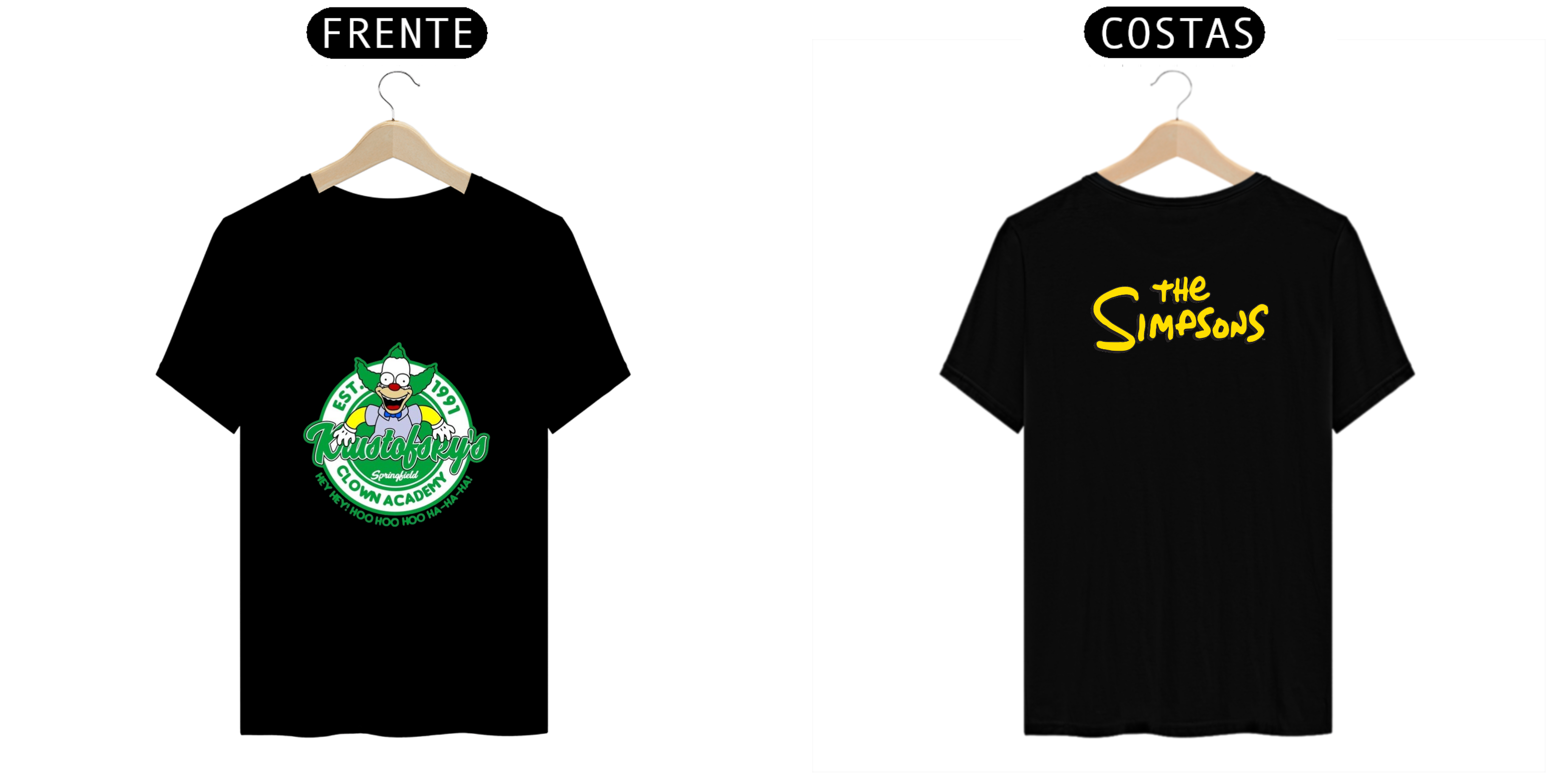 Nome do produto: T.Shirt Prime - Coleção The Simpsons - Palhaço Krusty