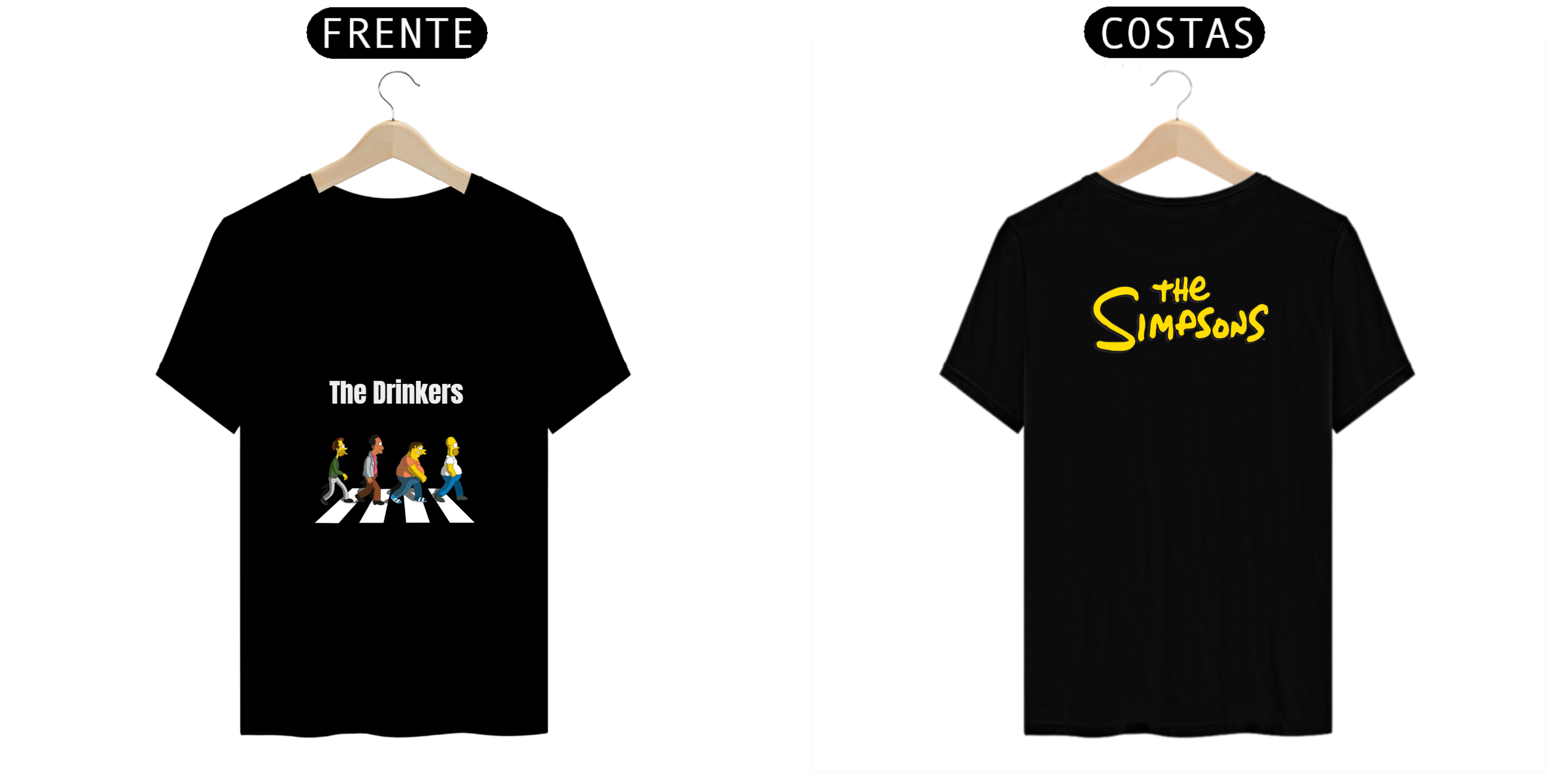 Nome do produto: T.Shirt Prime - Coleção The Simpsons - The Drinkers
