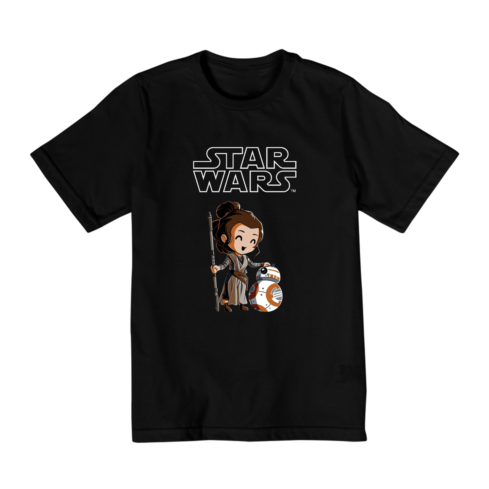 Nome do produto: Coleção Star Wars - Camiseta infantil 02 a 08 anos - Droide e