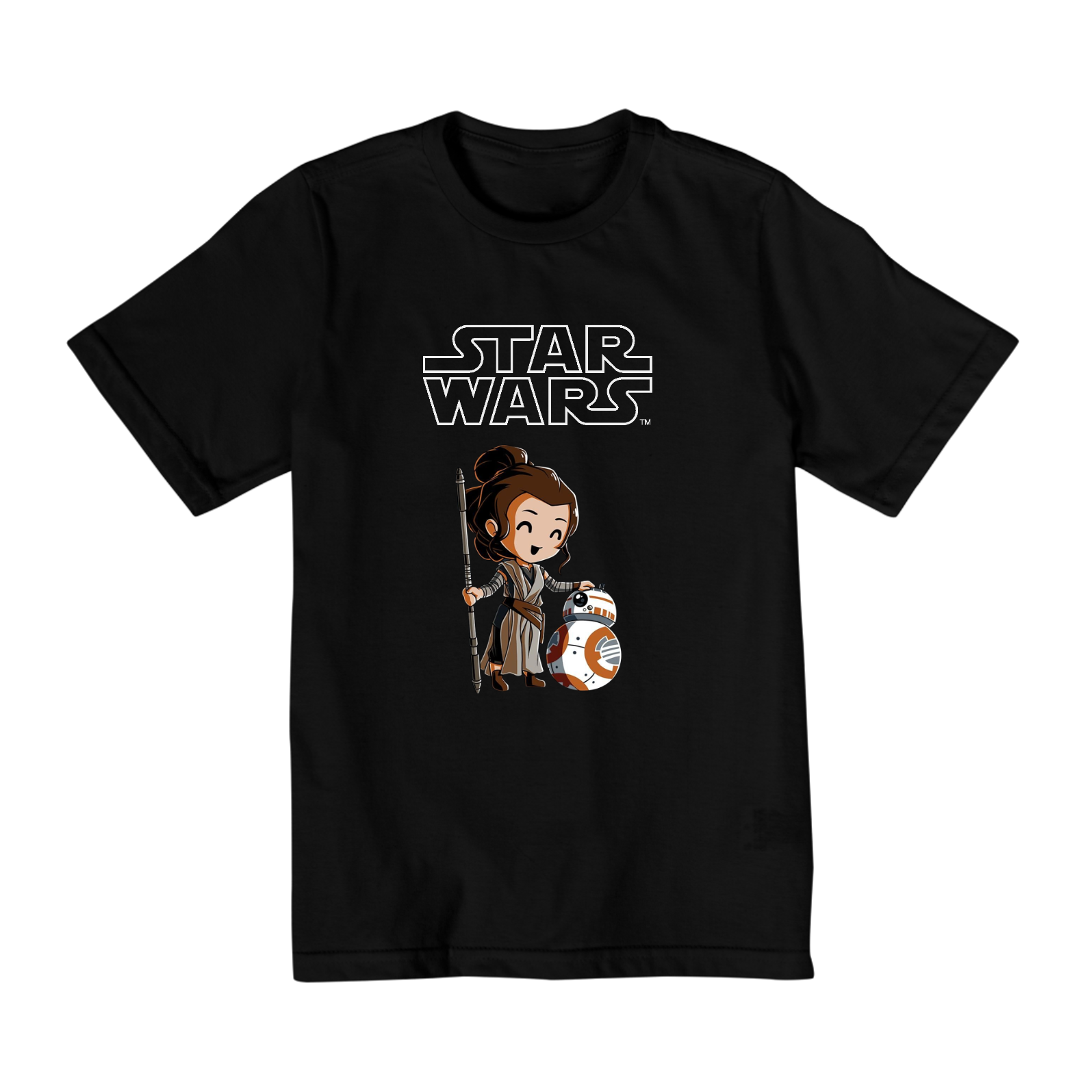 Nome do produto: Coleção Star Wars - Camiseta infantil 10 a 14 anos -
