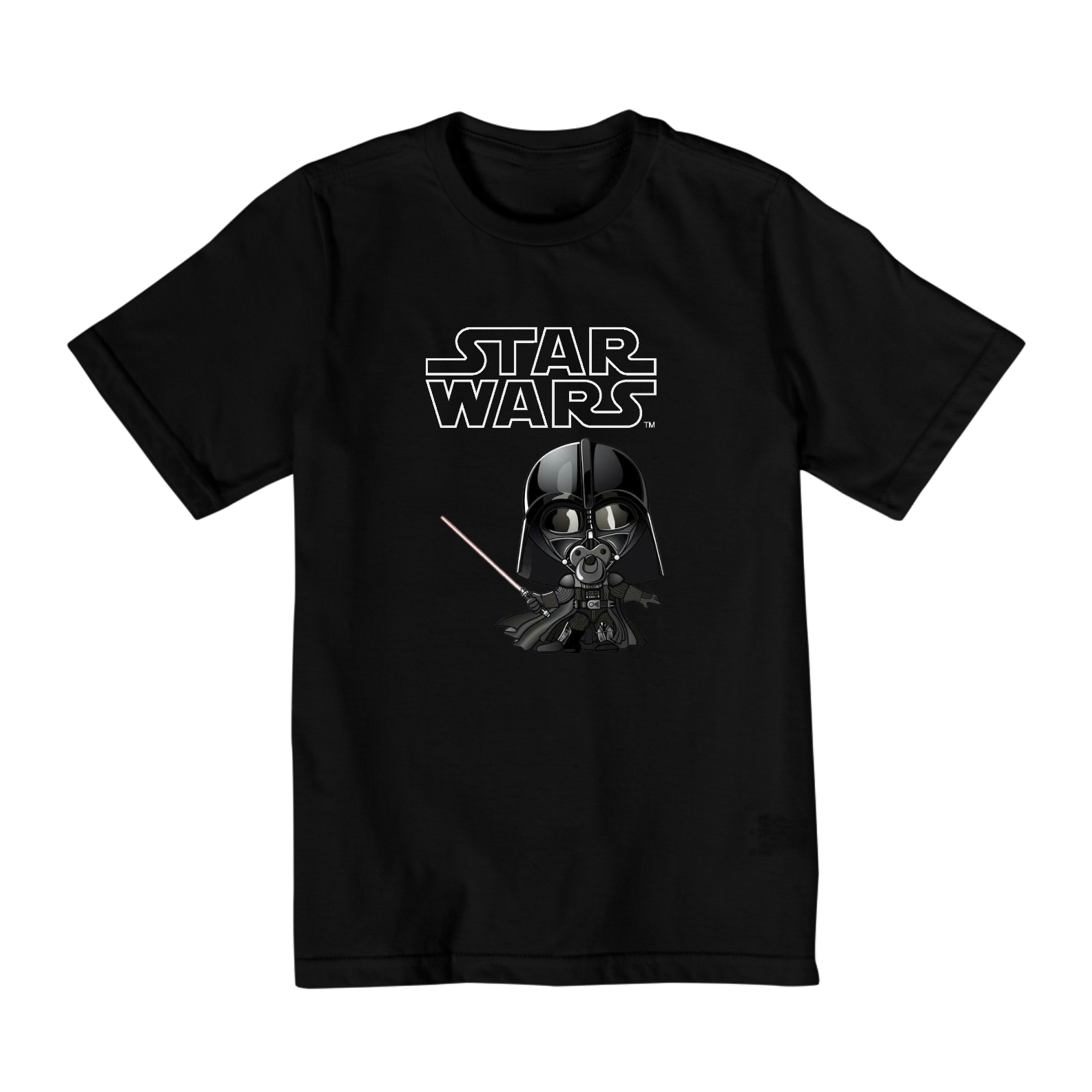 Nome do produto: Coleção Star Wars - Camiseta infantil 10 a 14 anos -