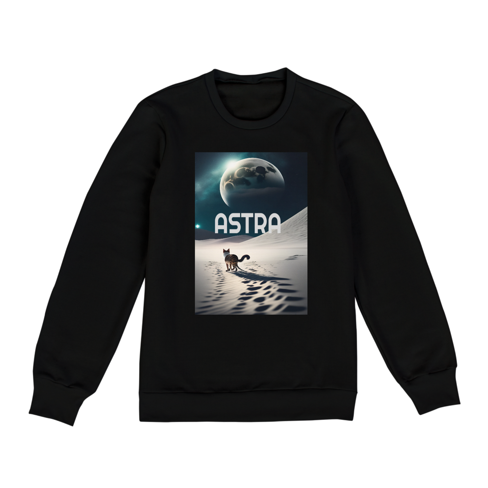Nome do produto: Moleton Astra cat and the moon