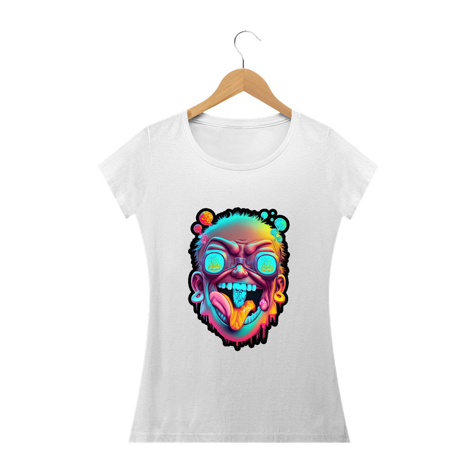 Nome do produto: Camiseta Baby Long Linguagem Alucinógena Colection