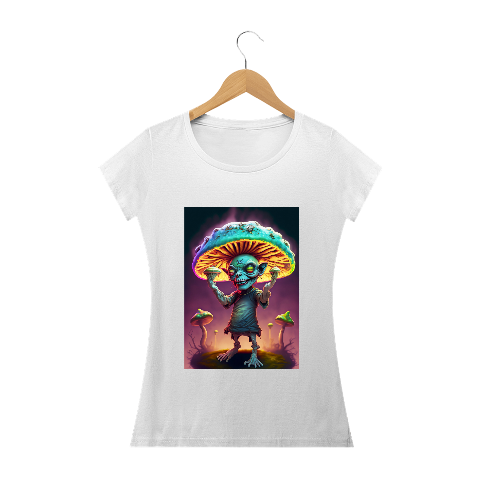 Nome do produto: Camiseta Baby Long Cogulândia Alucinógena Colection