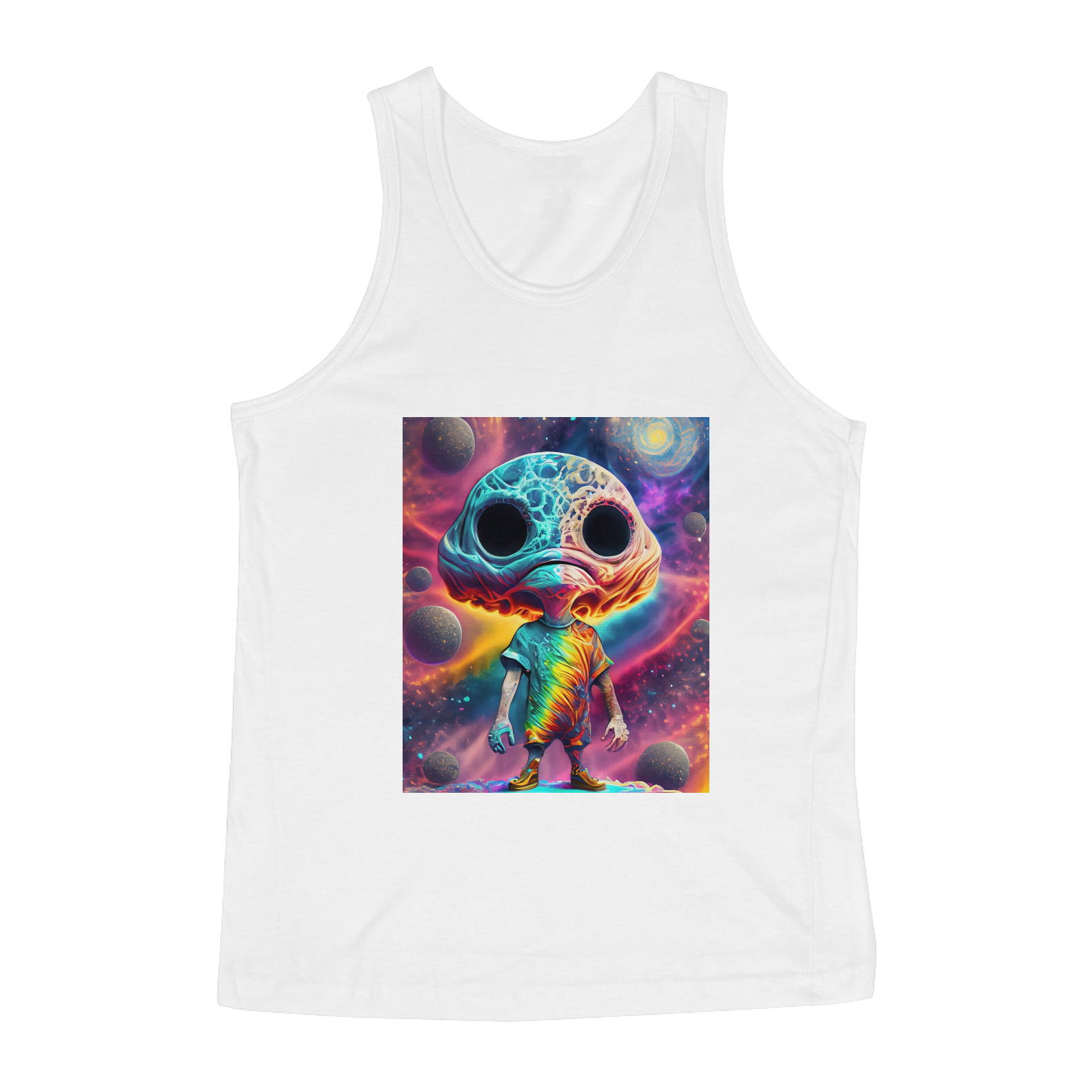 Nome do produto: Regata Classic Alien intergaláctico Alucinógena Colection