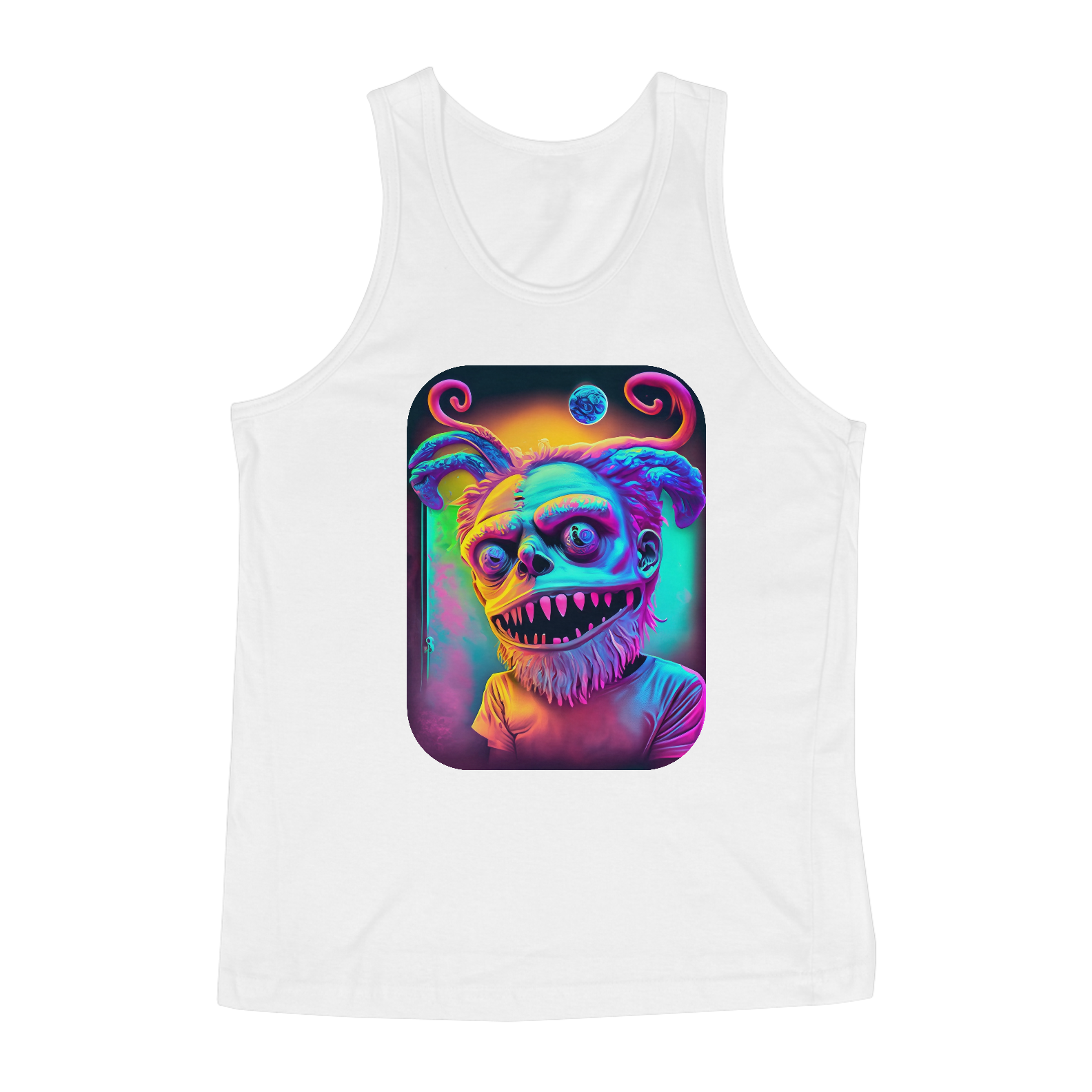 Nome do produto: Regata Classic Vai Um Docinho Ai Alucinógena Colection