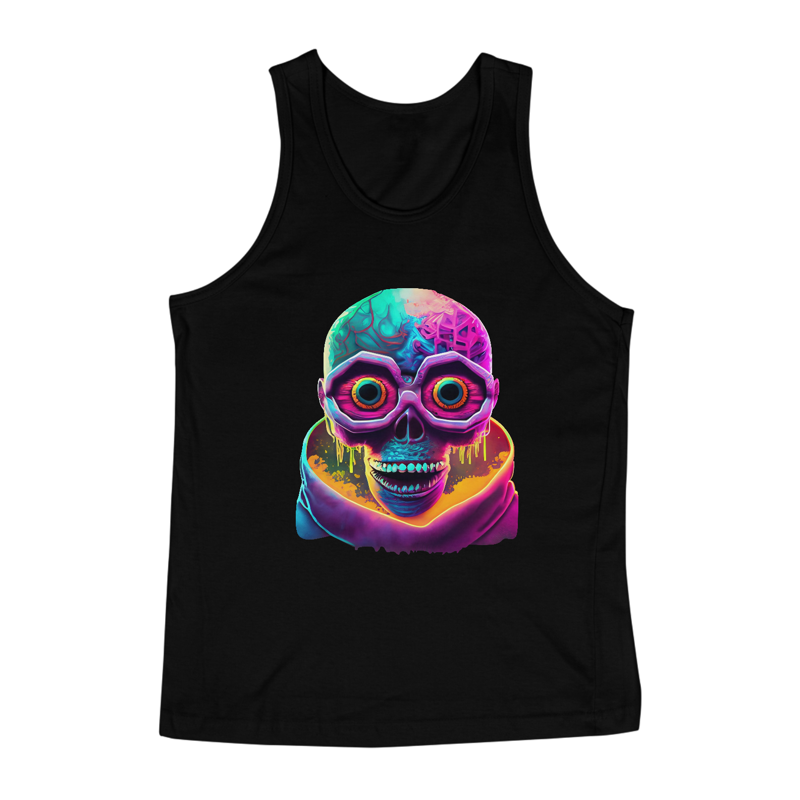 Nome do produto: Regata Classic Caveira Alienígena Alucinógena Colection