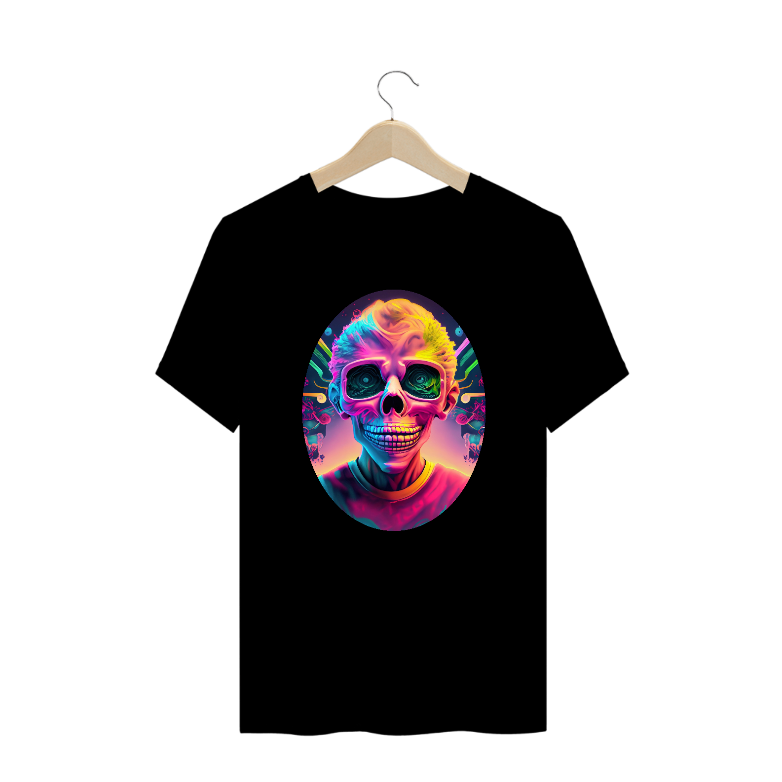 Nome do produto: Camiseta Oversized Face da Felicidade Alucinógena Colection