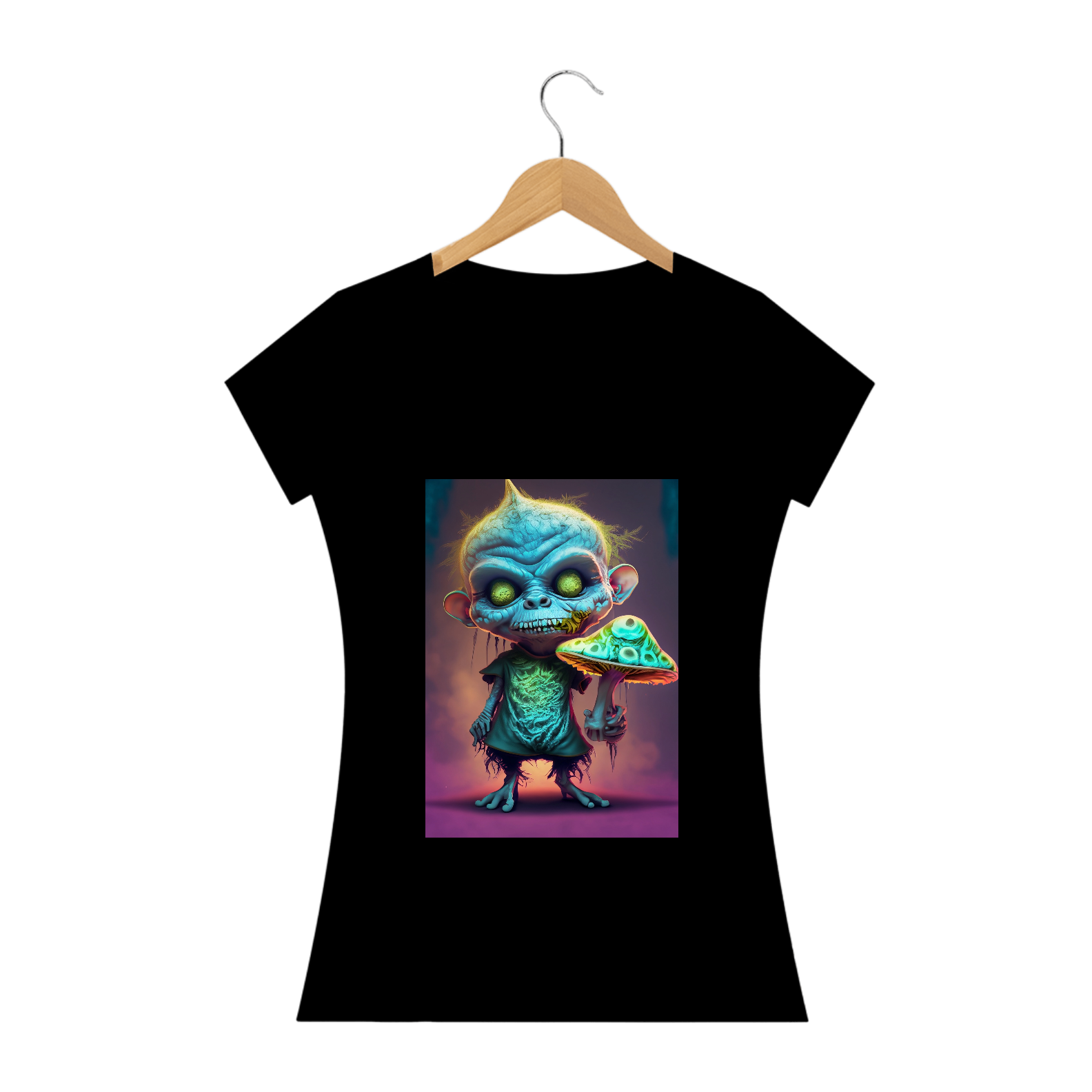 Nome do produto: Camiseta Baby Long Zumbi Duente Alucinógena Colection