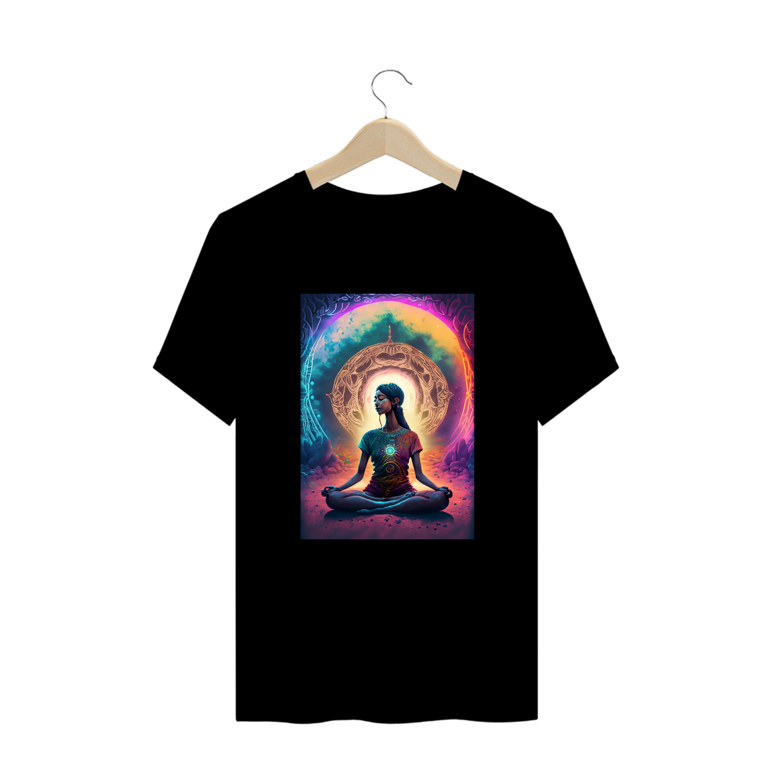 Nome do produto: Camiseta Oversized Meditar e Evoluir Alucinógena Colection