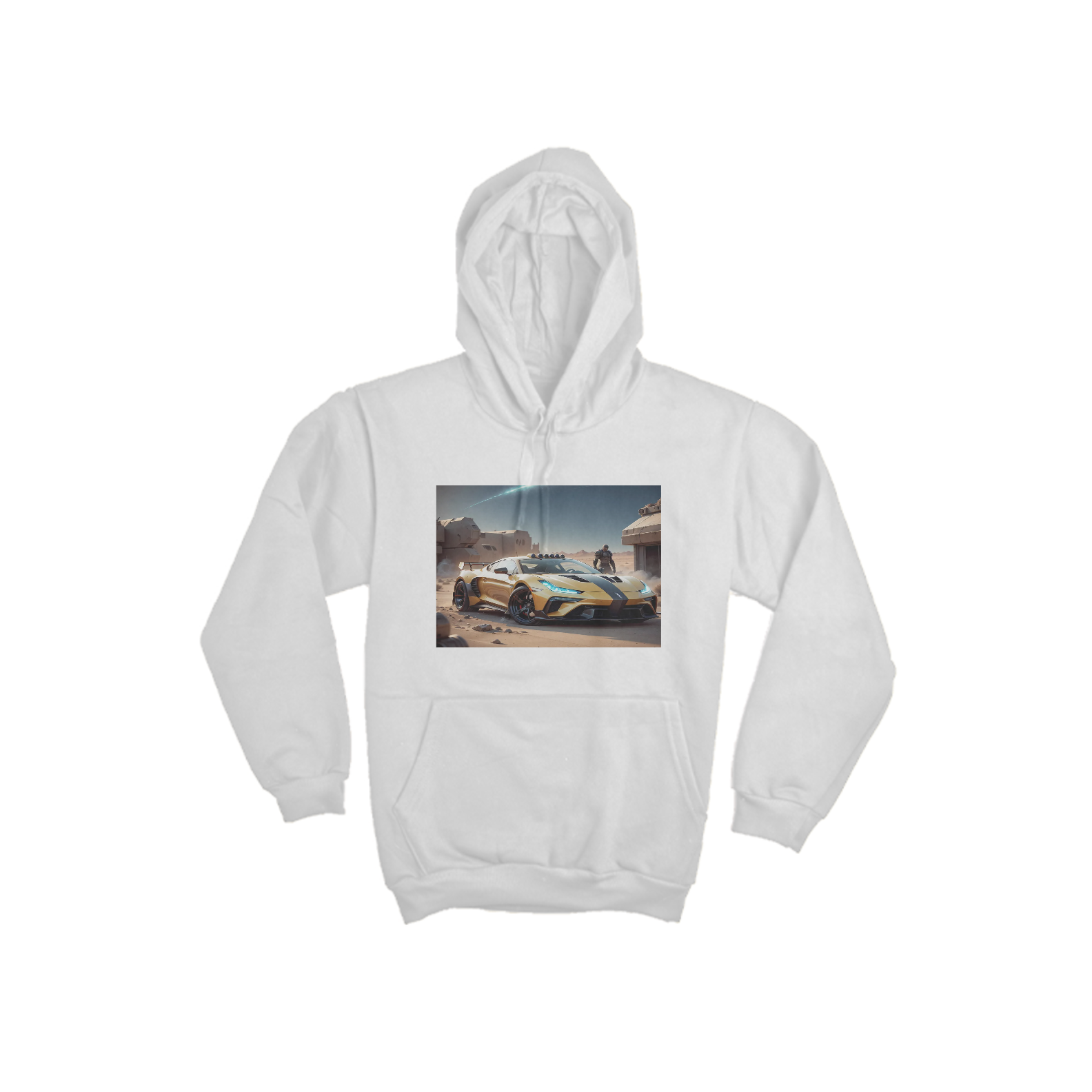 Nome do produto: Moletom com estampa de carro no deserto