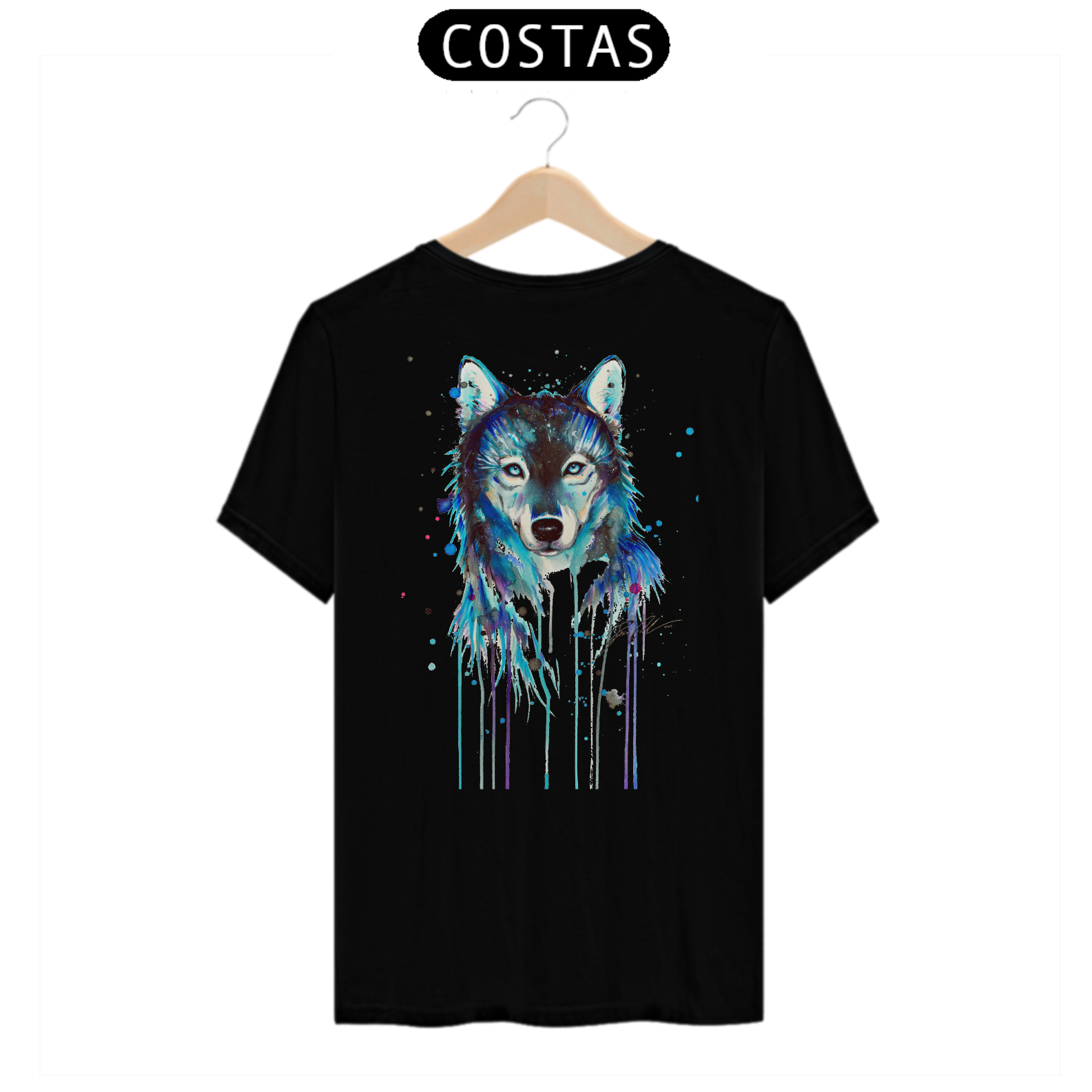 Nome do produto: camisa lobo estampado