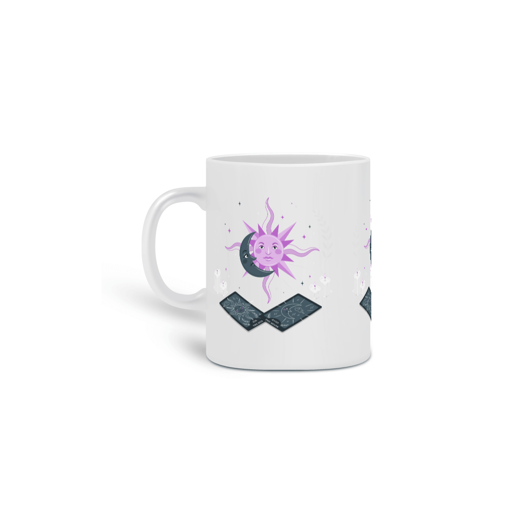 Nome do produto: Caneca - Tarot sol e lua 