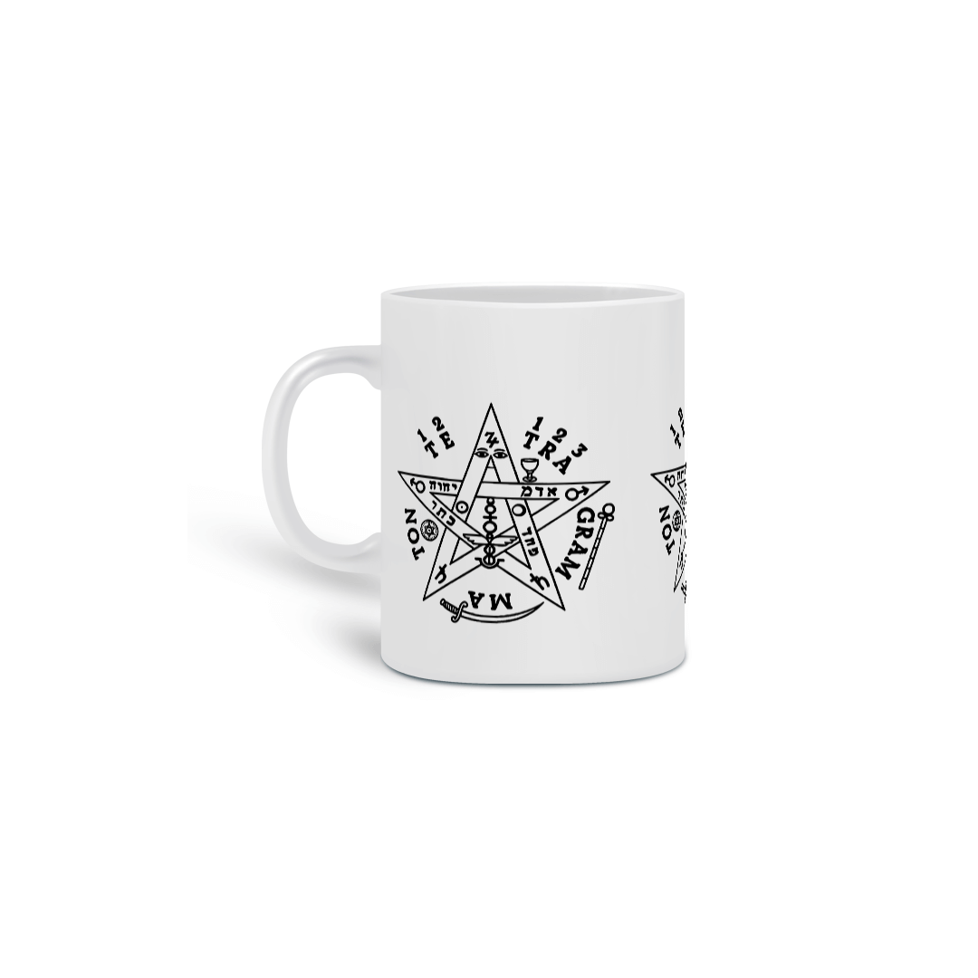 Nome do produto: caneca - Pentagrama de Salomão 