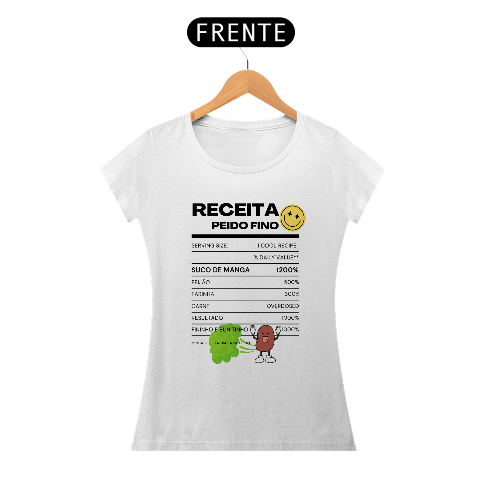 Nome do produto: Coleção Peido Fino Receita Feminina