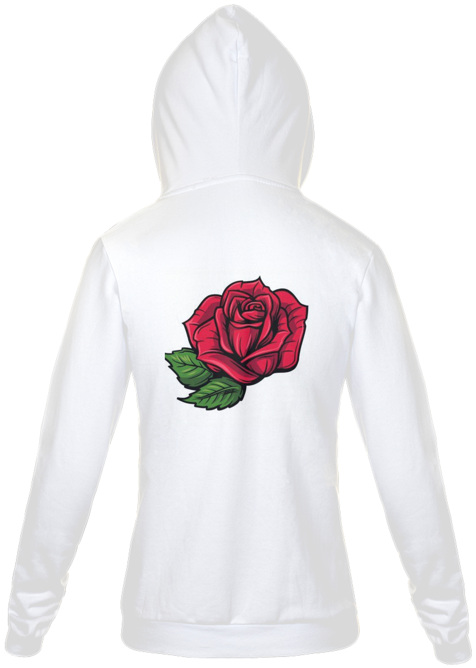 Nome do produto: Jaqueta com Rosa vermelha nas costas 