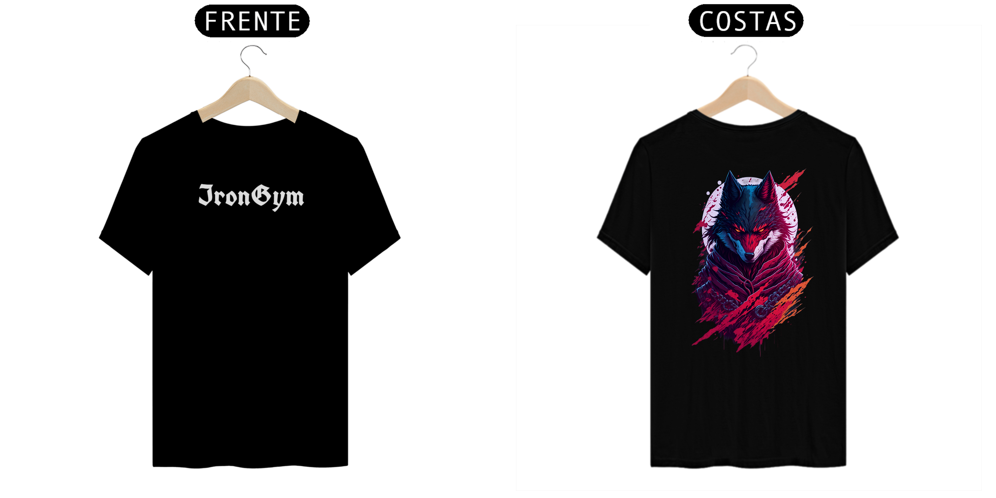 Nome do produto: Camiseta Shinobi Wolf