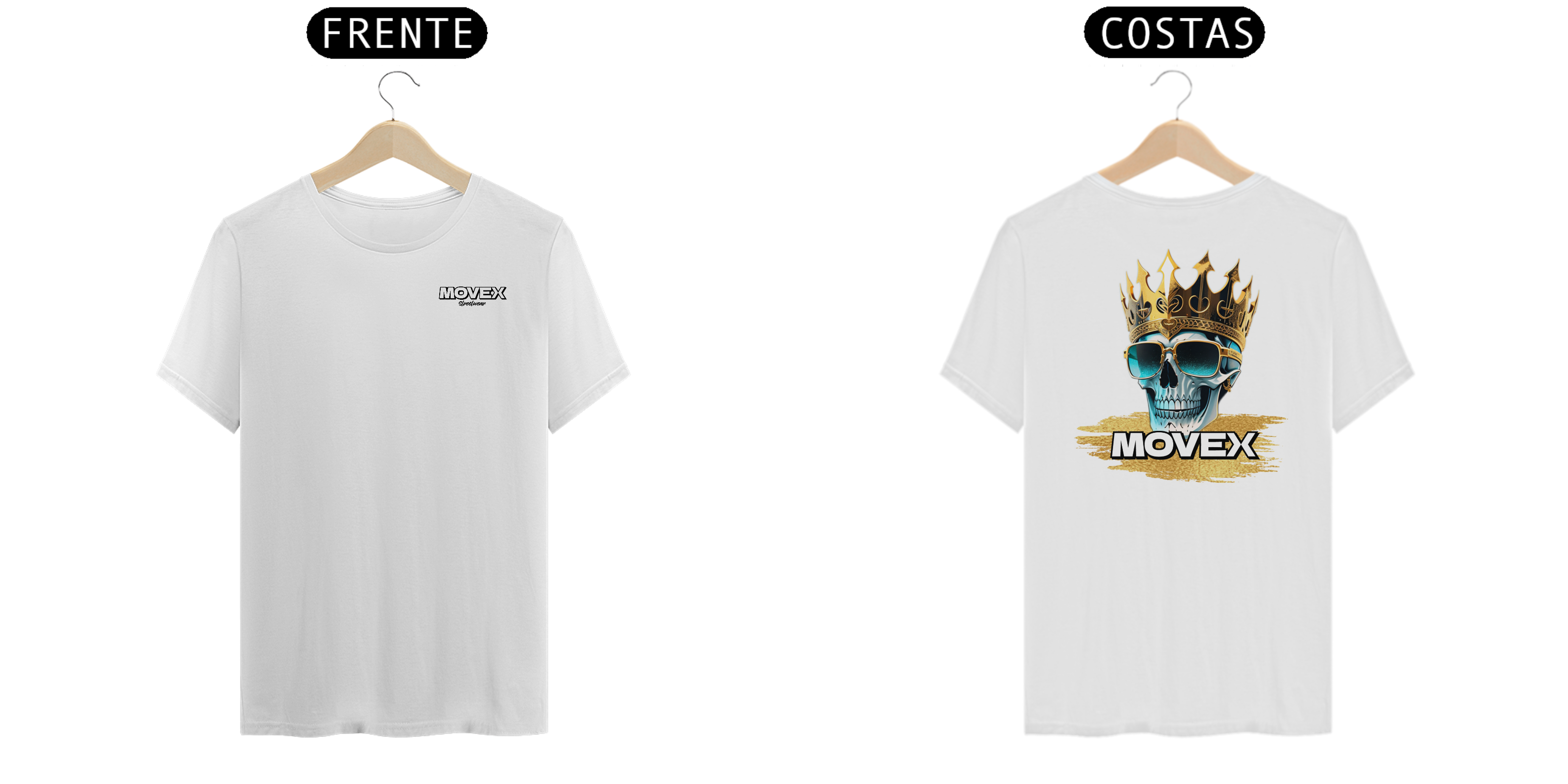 Nome do produto: Camiseta Rest in Rich Frente e Costas - Logo Preto