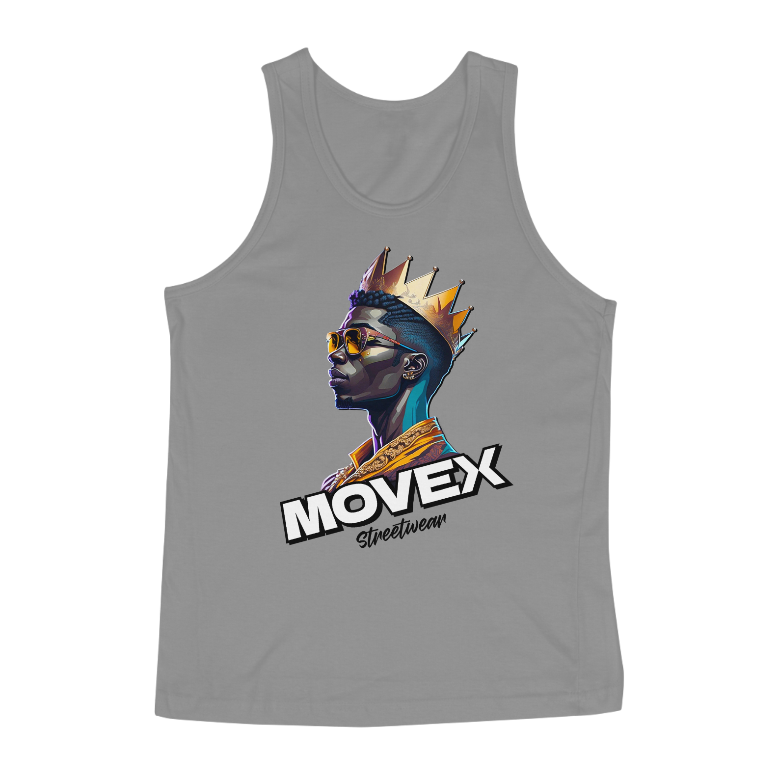 Nome do produto:  Regata Masculina The King - Logo Preto