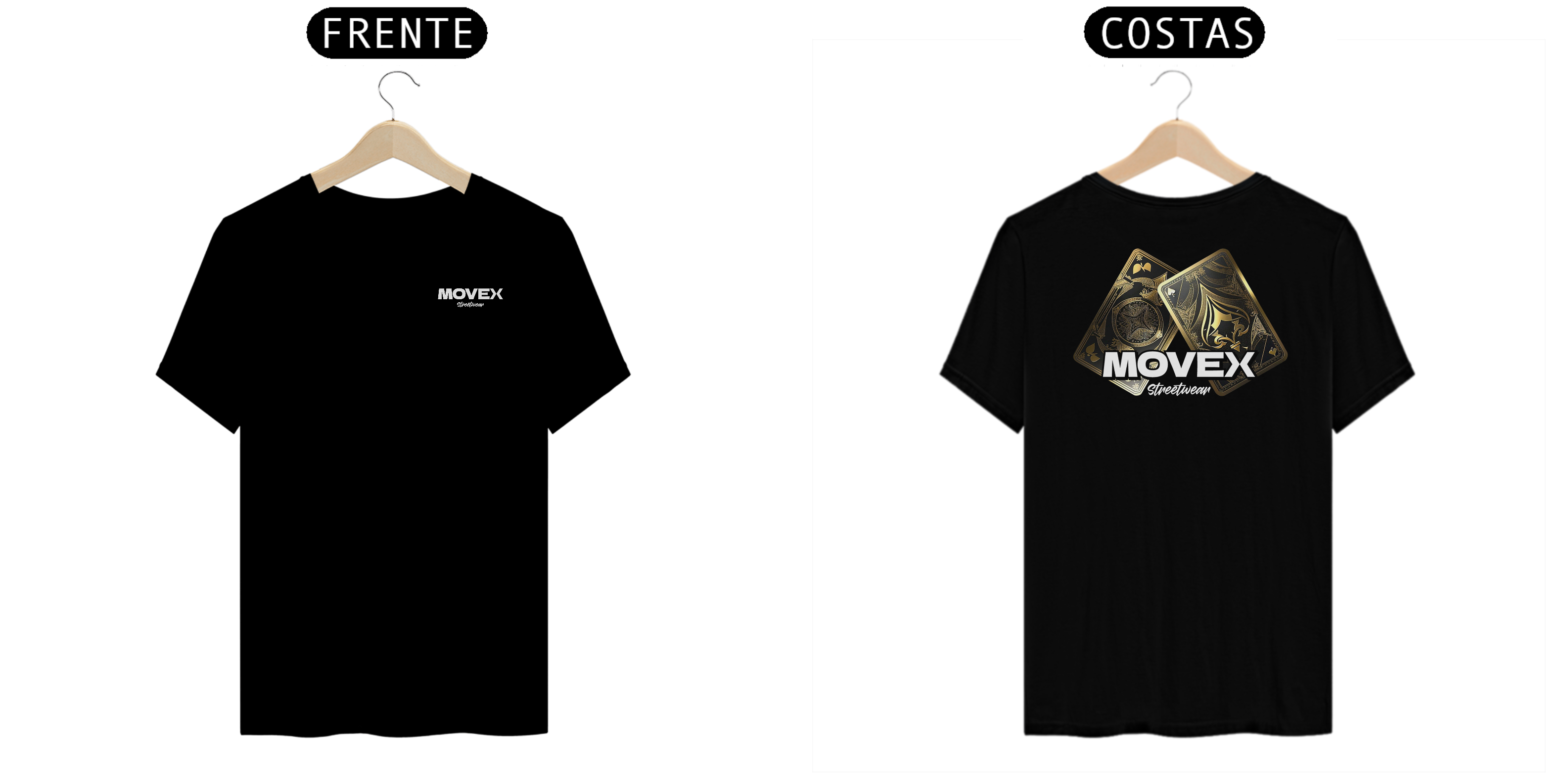 Nome do produto: Camiseta Blazing Vegas Frente e Costas - Logo Branco