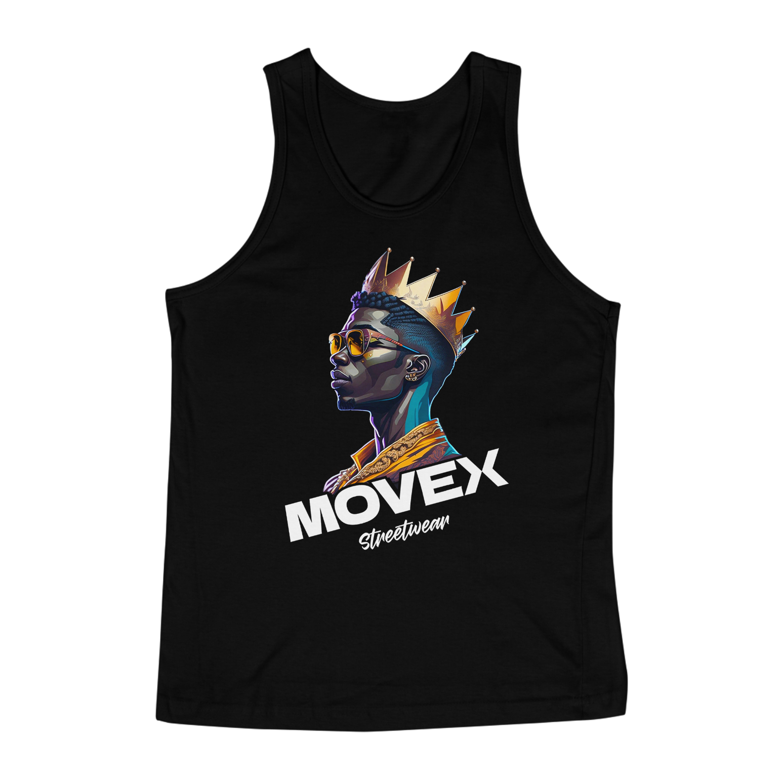 Nome do produto: Regata Masculina The King - Logo Branco