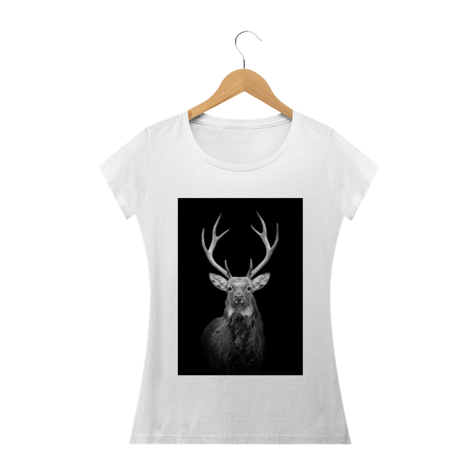 Nome do produto: camisa feminina  modelo cervo