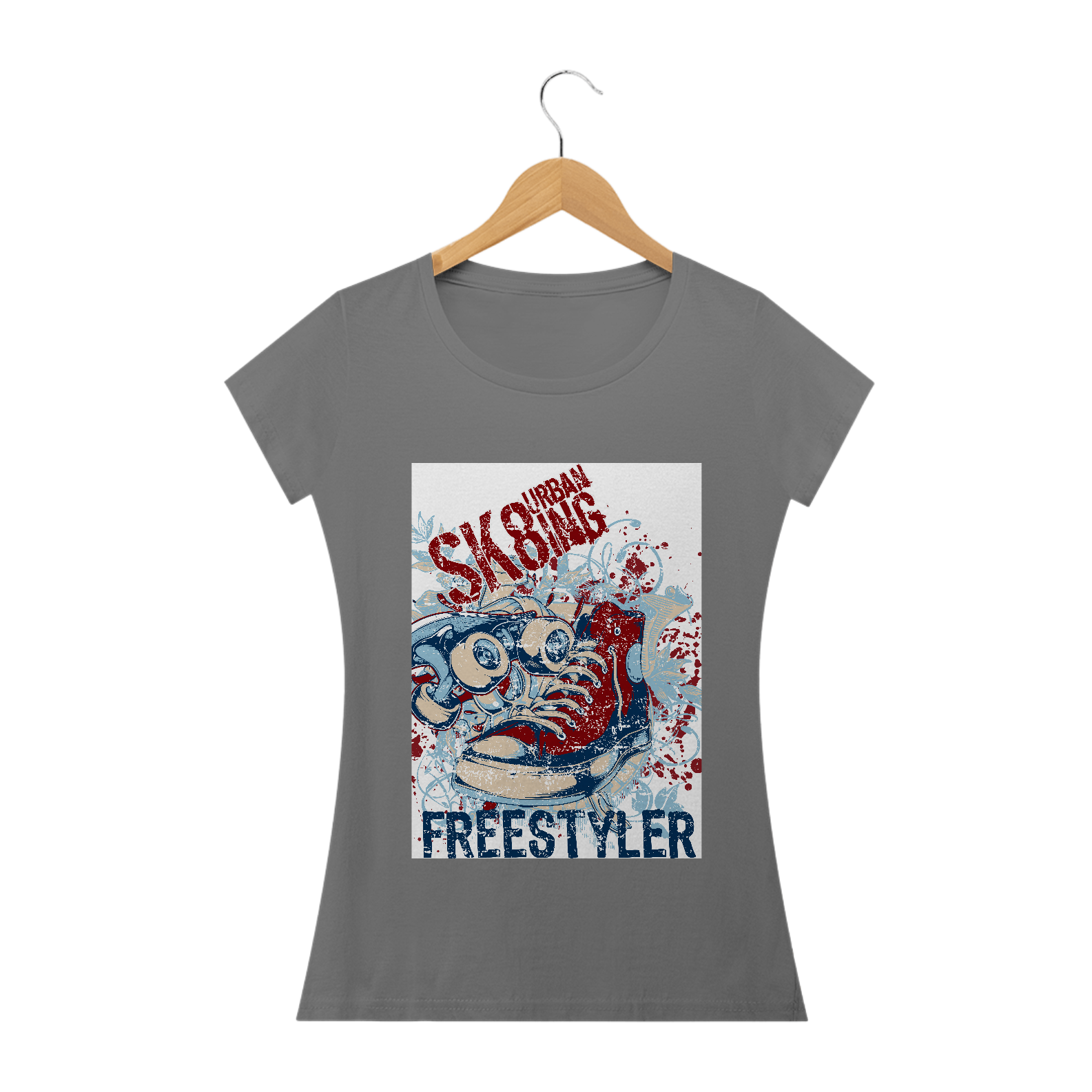 Nome do produto: camiseta  feminina  sk8