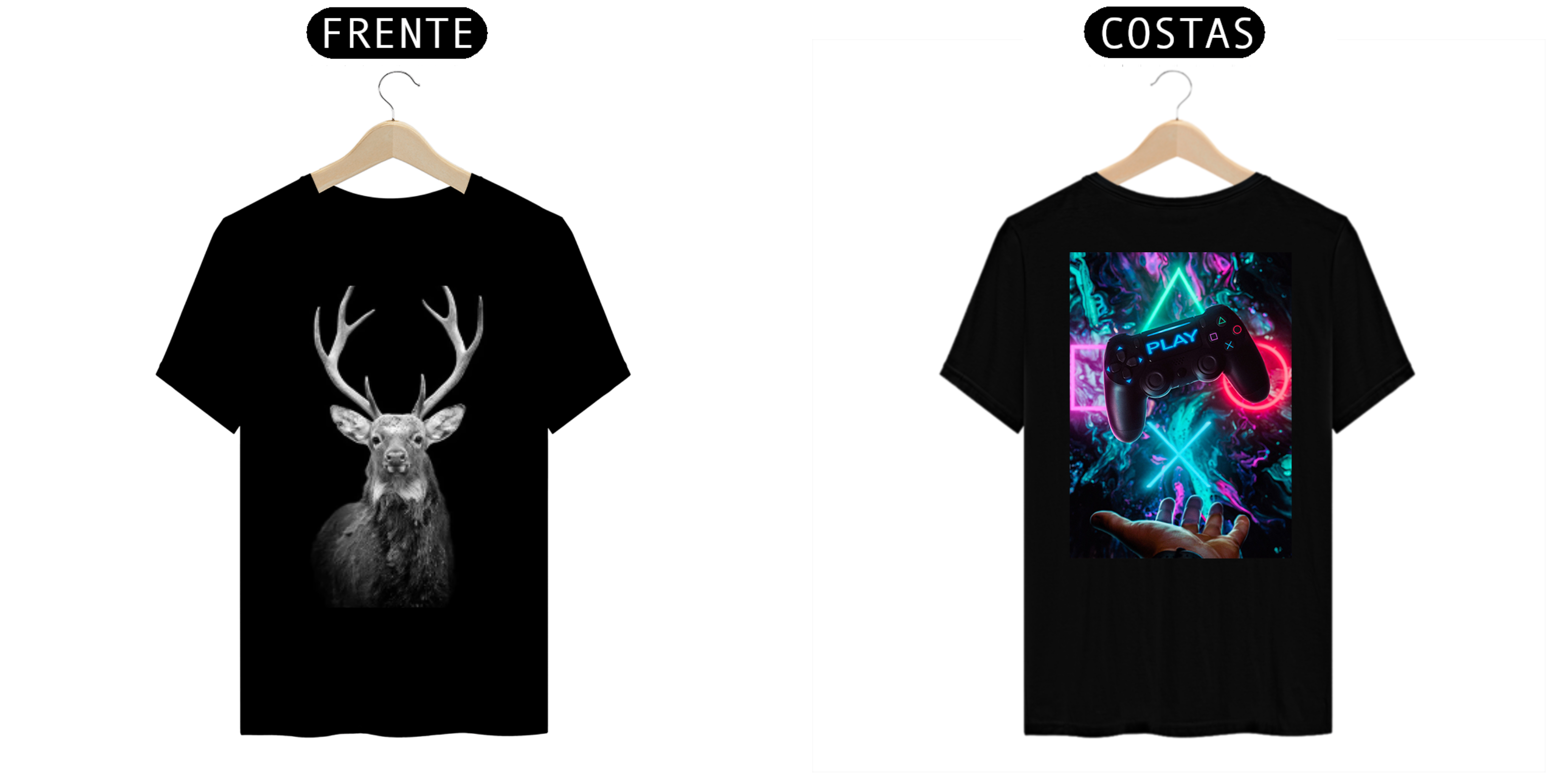 Nome do produto: camisa masculina  cervo gamer