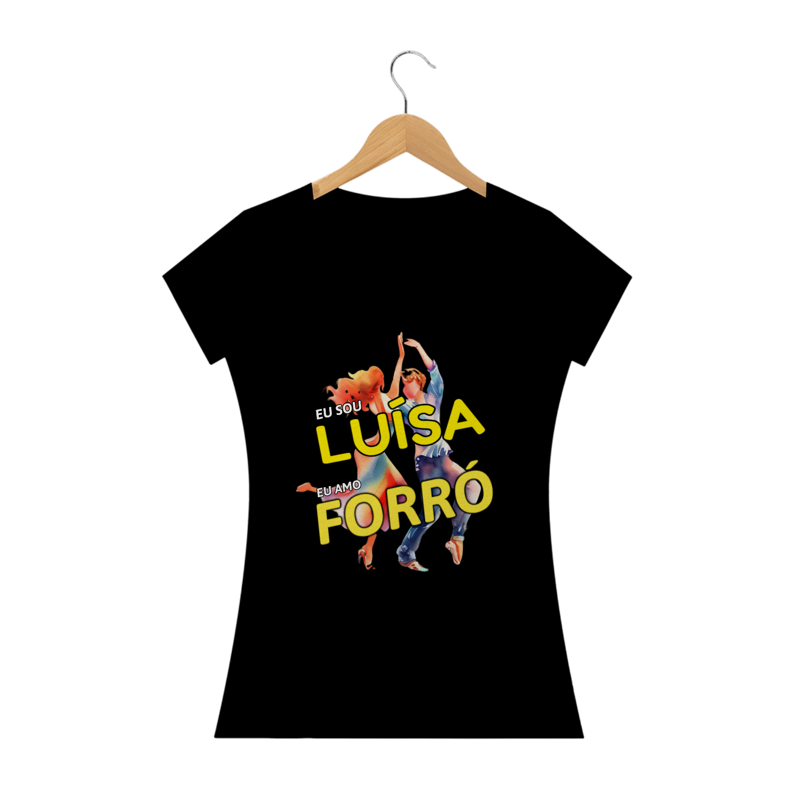 Nome do produto: Camisa Baby Long \'\'Eu sou Luísa, eu amo FORRÓ\'\'