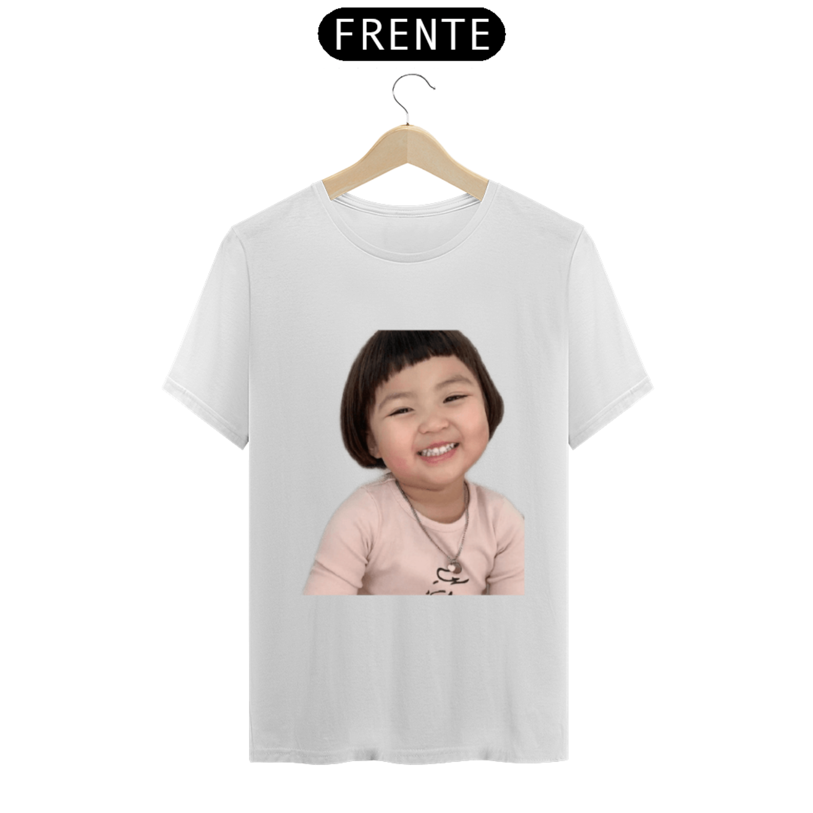 Nome do produto: Camisa T-shirt Coreana Sorrindo