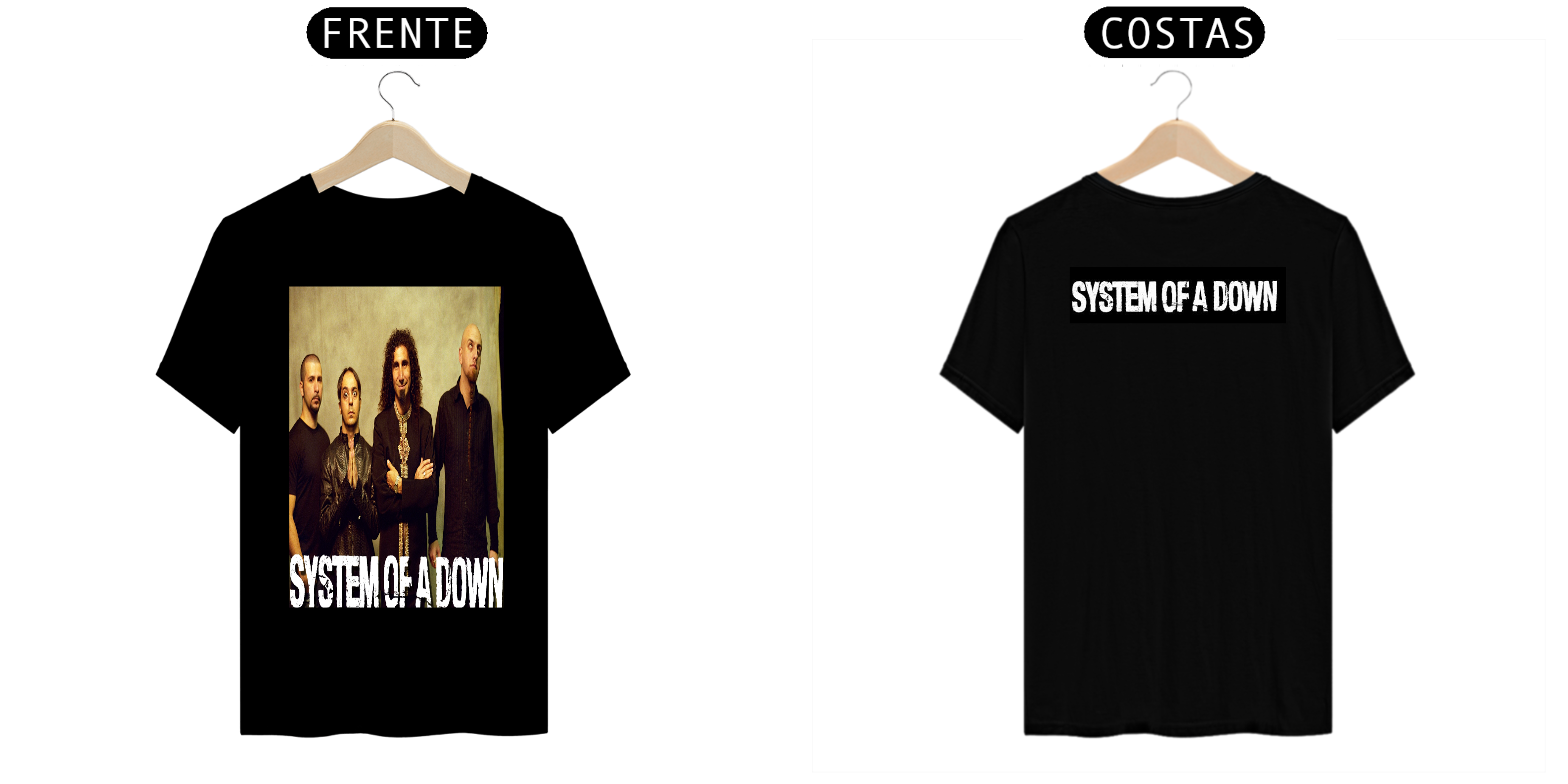 Nome do produto: CAMISETA SYSTEM OF A DOWN 1
