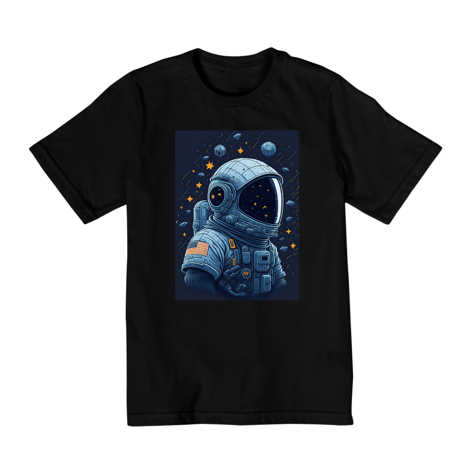 Nome do produto: camiseta masculina astronauta