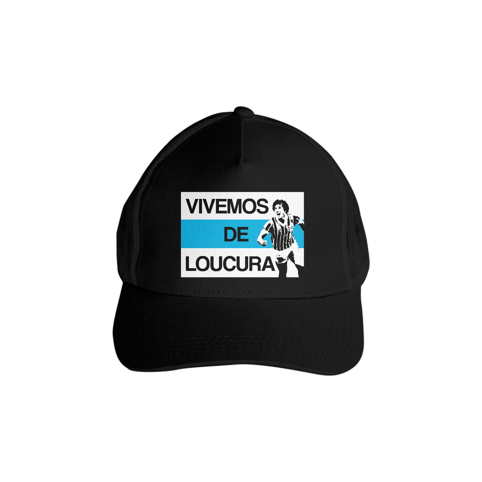 Nome do produto: Boné Trucker Vivemos de Loucura