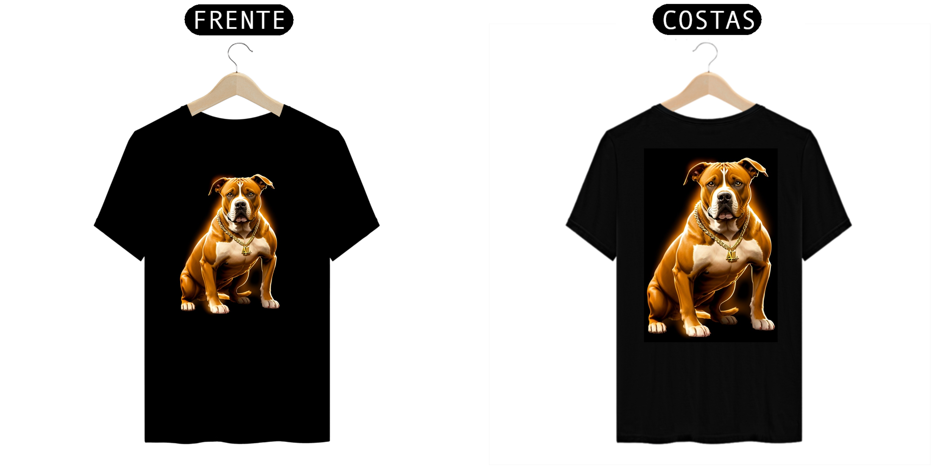 Nome do produto: pitboy camisa com pitbull american bule 