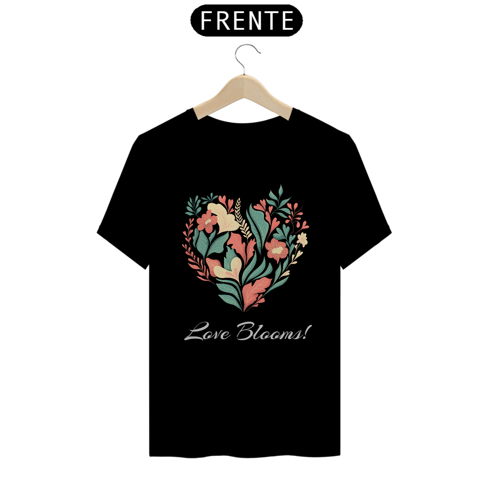 Nome do produto: CAMISETA LOVE BLOOMS