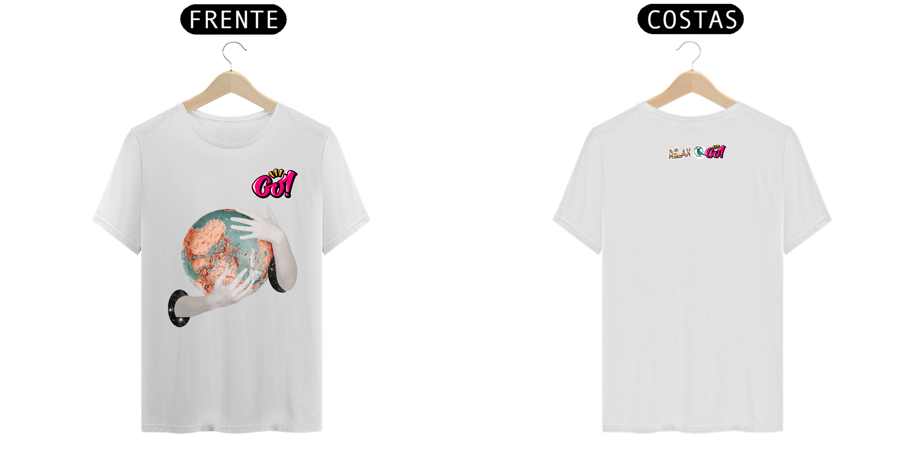 Nome do produto: CAMISETA CLÁSSICA O MUNDO É NOSSO