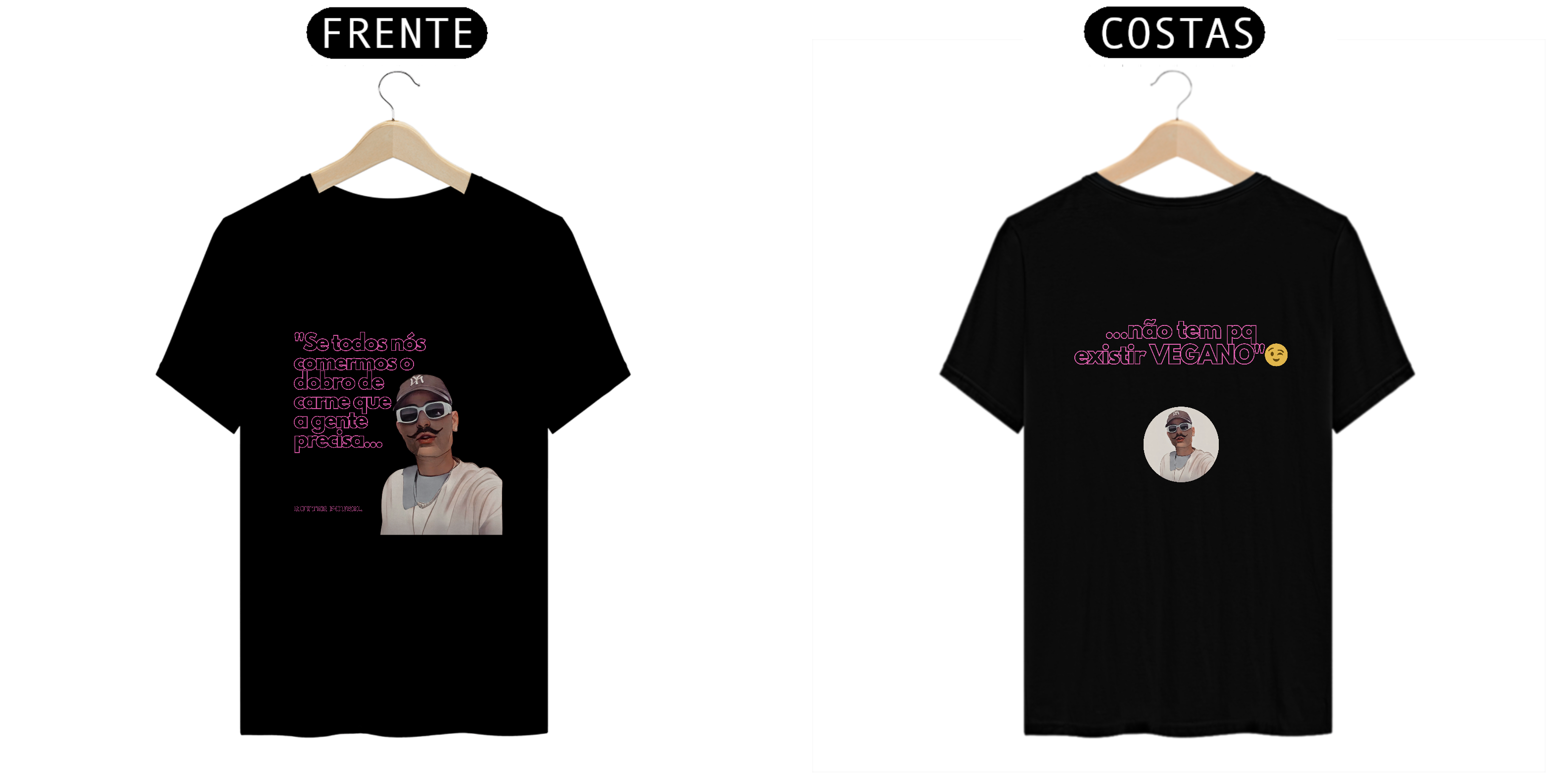 Nome do produto: Camisa Vegano - Frente e Verso