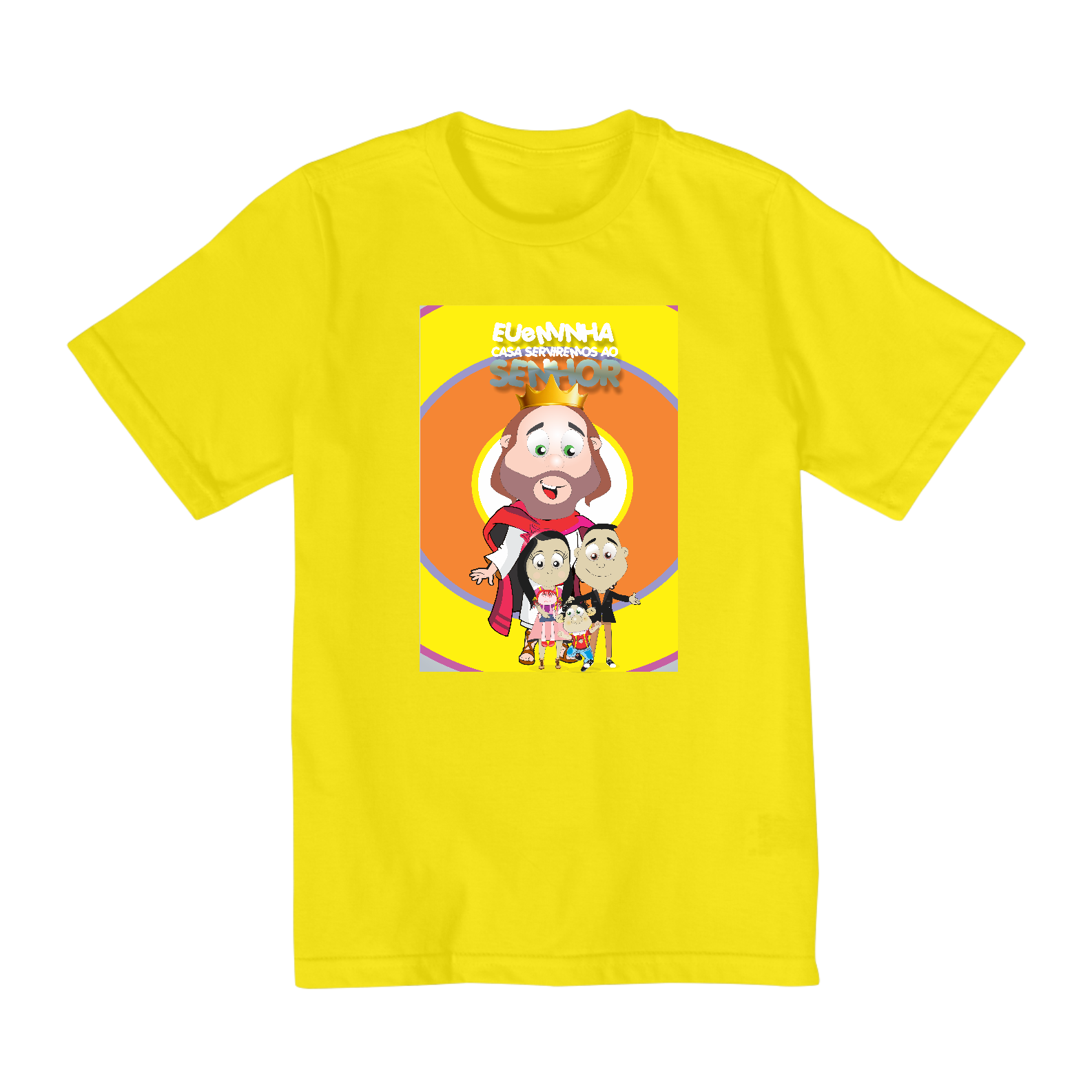 Nome do produto: Camisa Ozé Eu e minha Casa Serviremos ao Senhor