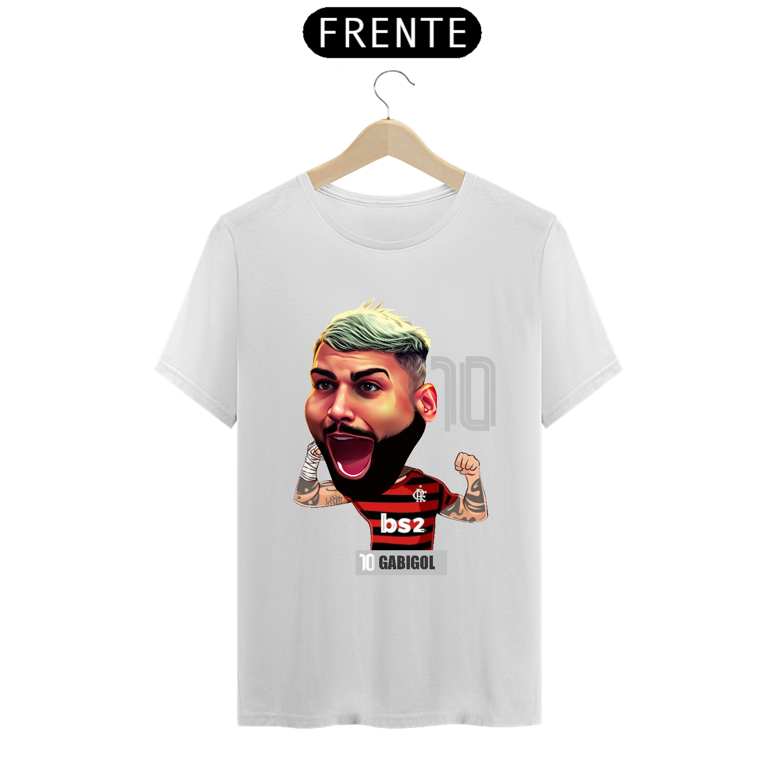 Nome do produto: Camisa Classic C.R. FLAMENGO - GABIGOL