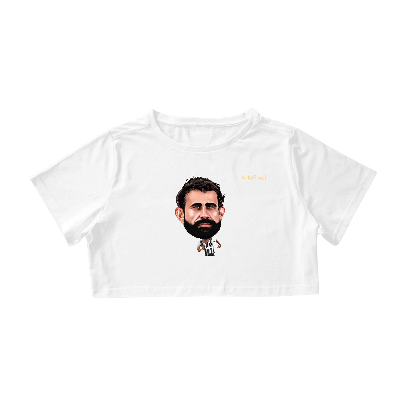 Nome do produto: Cropped  Coleção Futebol - BOTAFOGO - DIEGO COSTA
