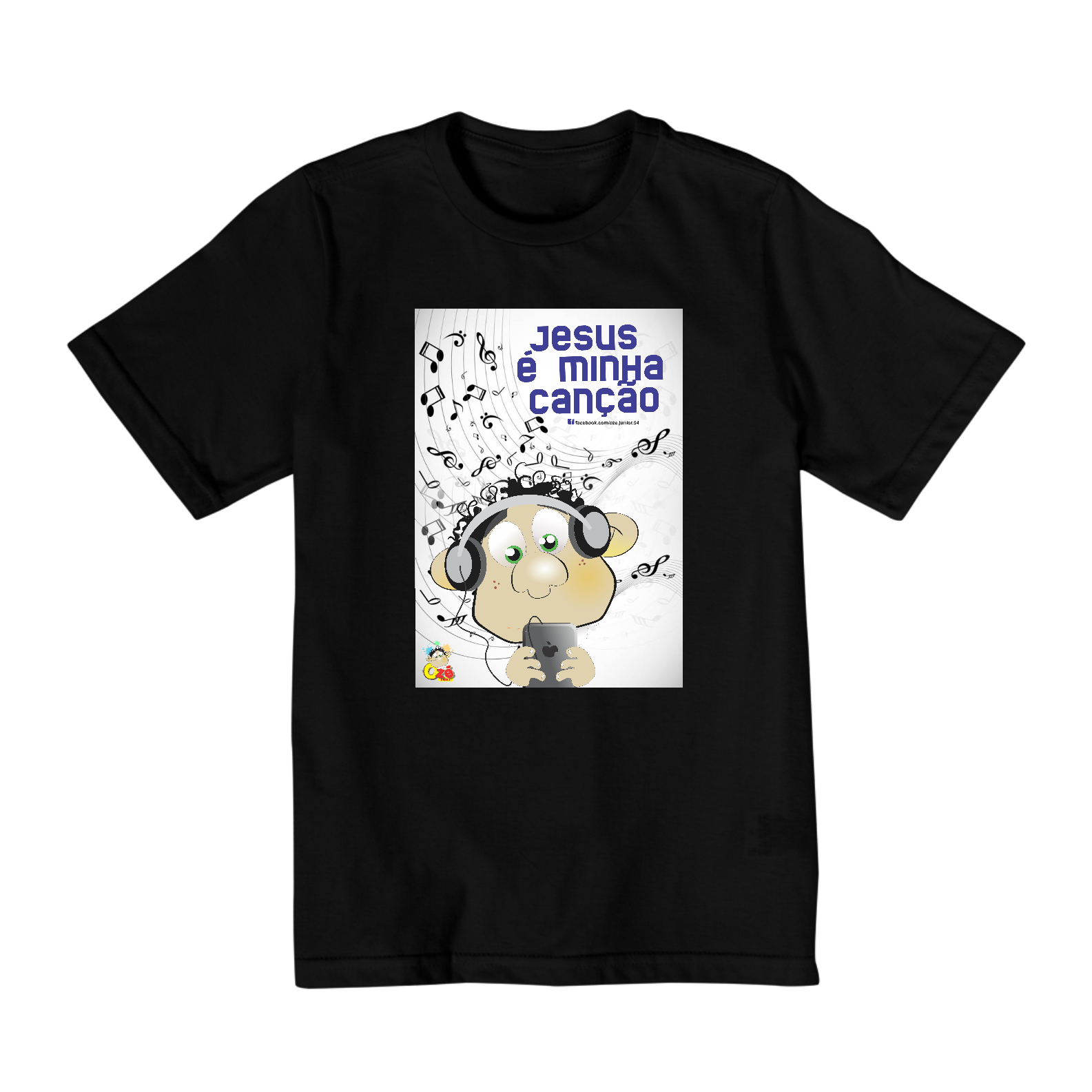 Nome do produto: Camisa Quality (2 à 8) Jesus é minha Canção