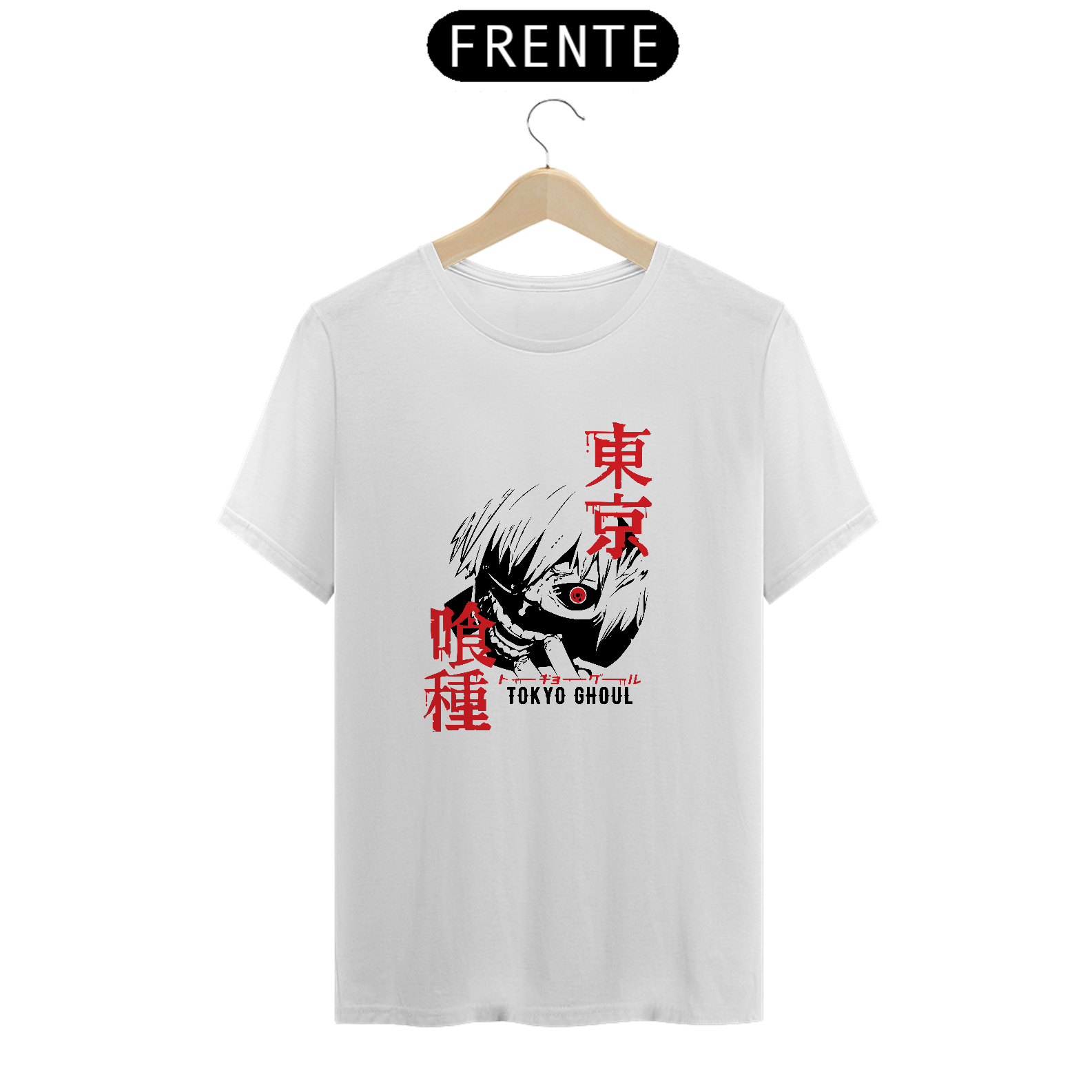 Nome do produto: Camiseta kaneki branca