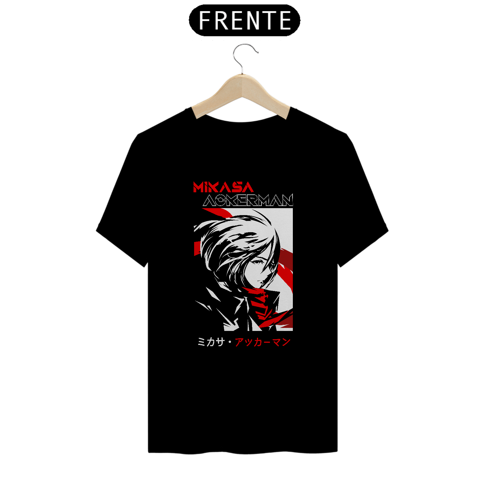 Nome do produto: Camiseta mikasa preta