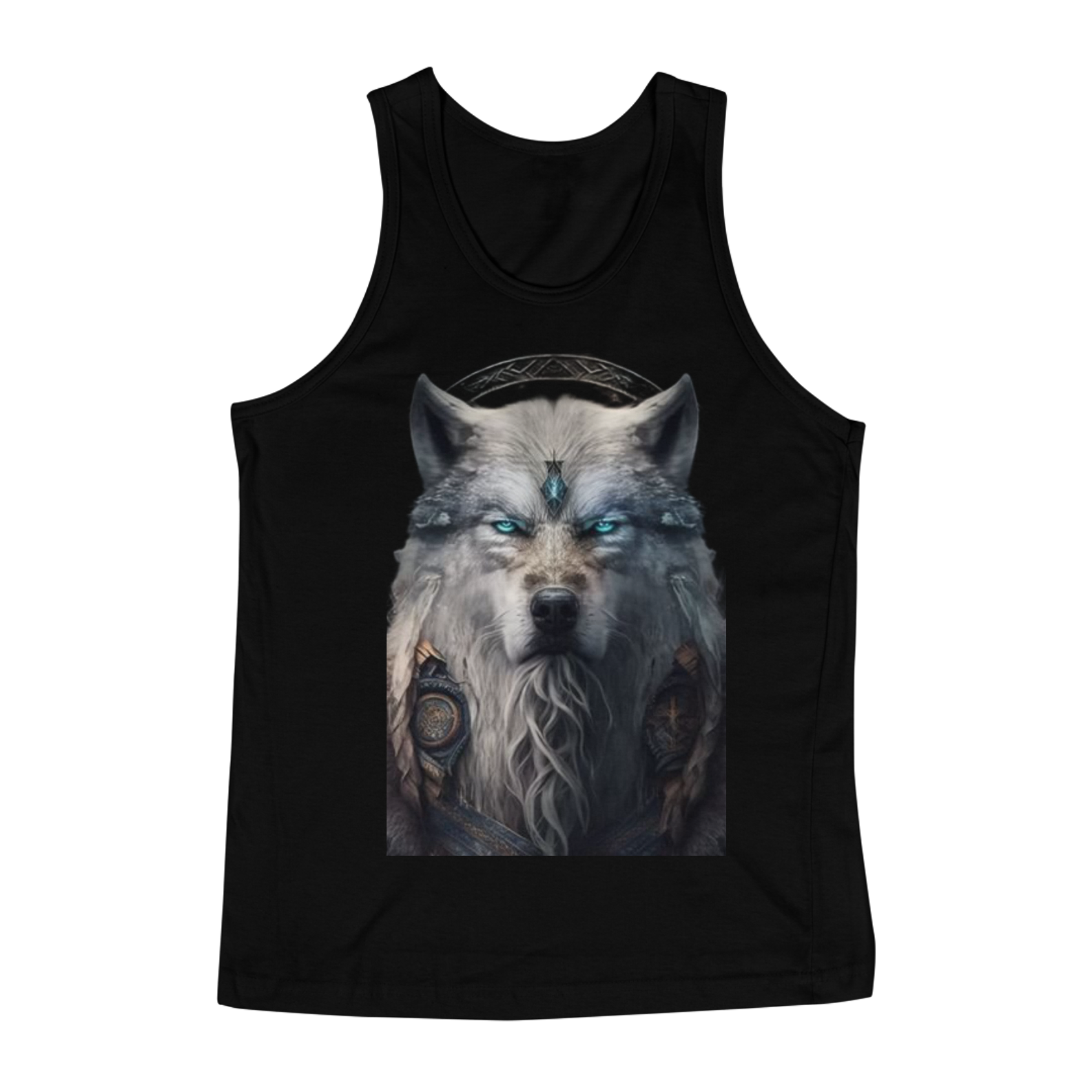 Nome do produto: Regata preta masculina Wolf