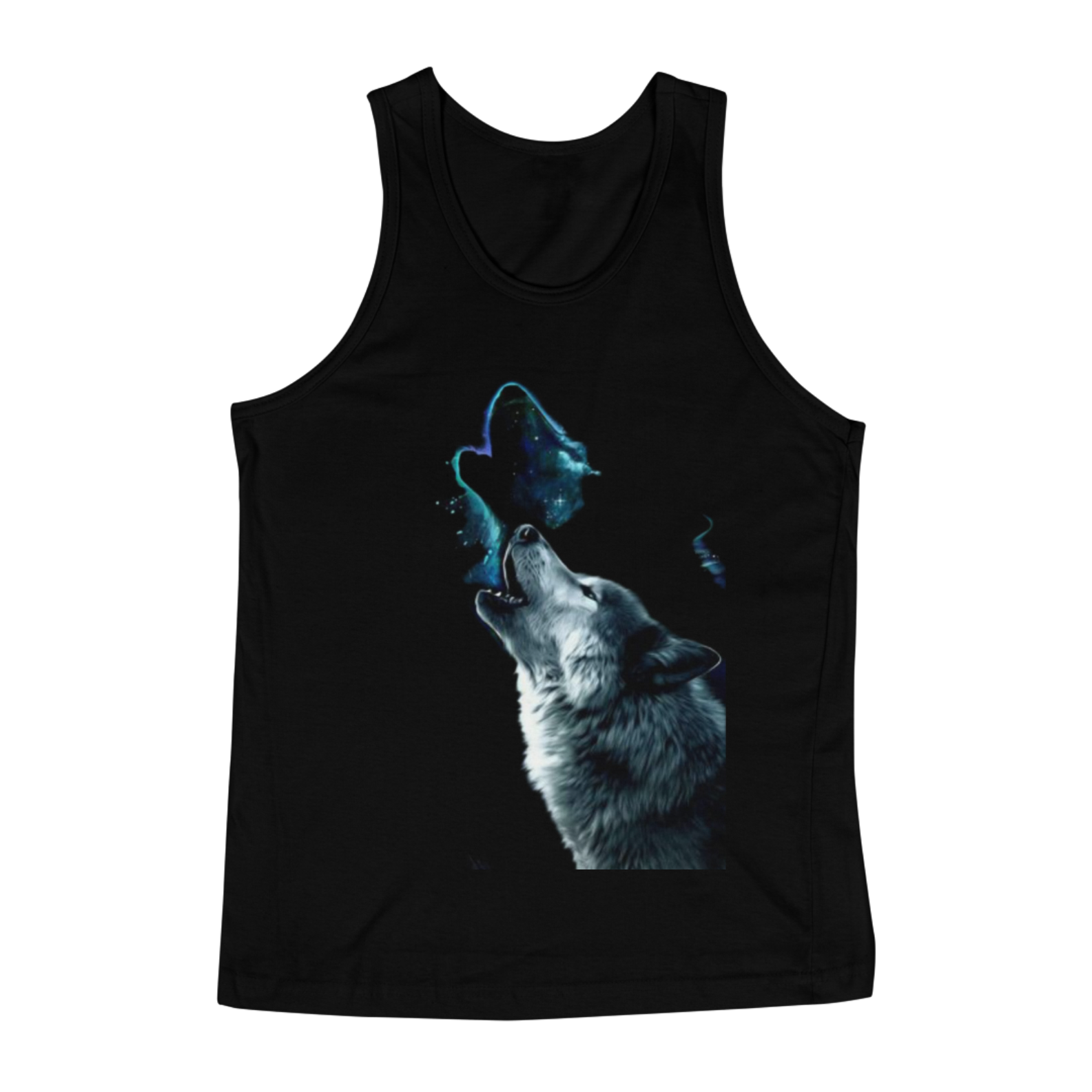 Nome do produto: Regata preta masculina Wolf