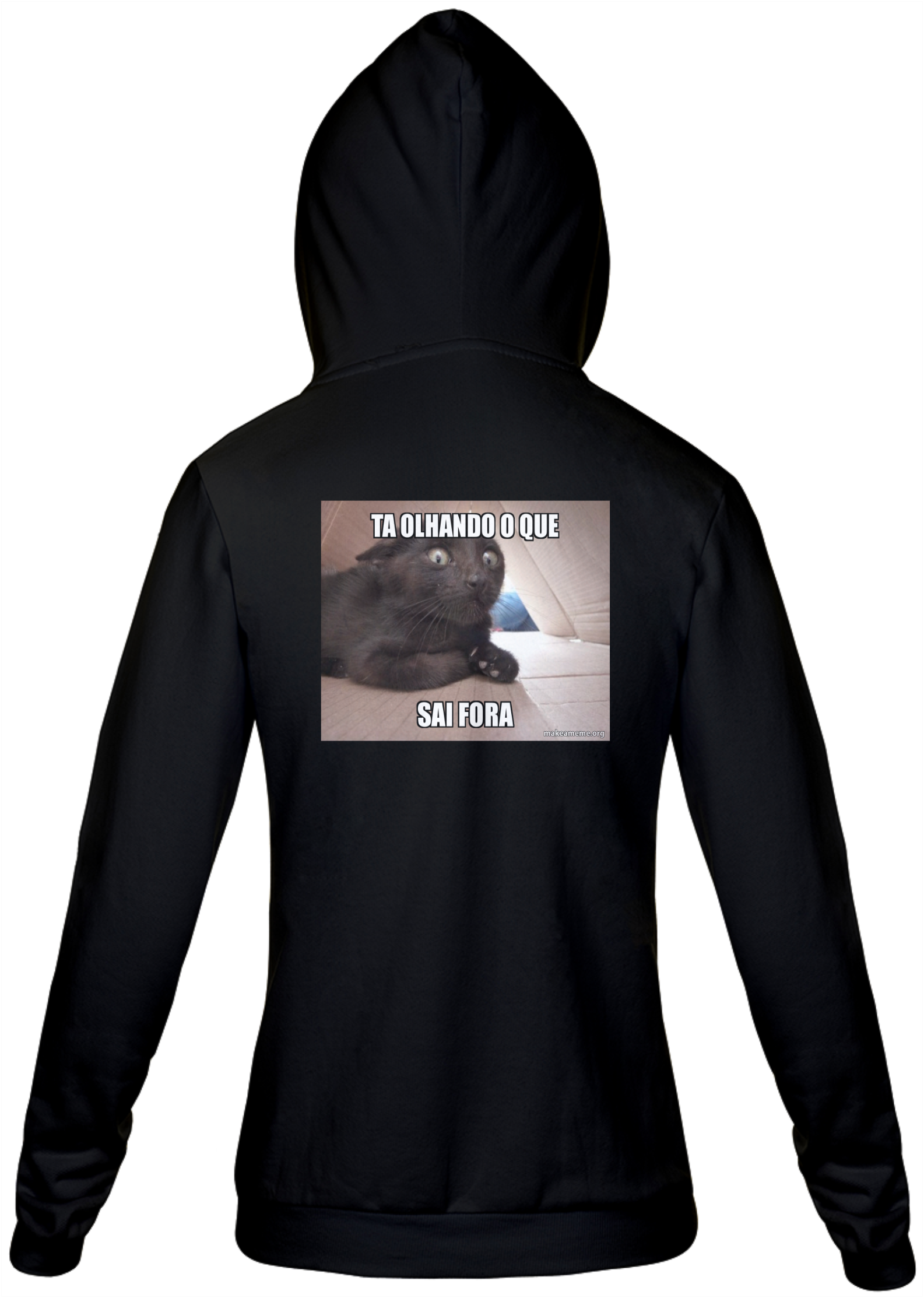 Nome do produto: Casaco - Figura nas costas - Ta olhando o que!