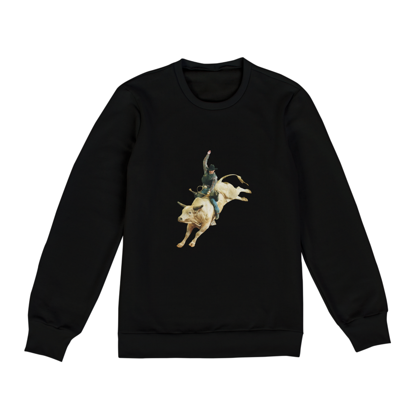 Nome do produto: Casaco sem capuz - Peão no touro branco